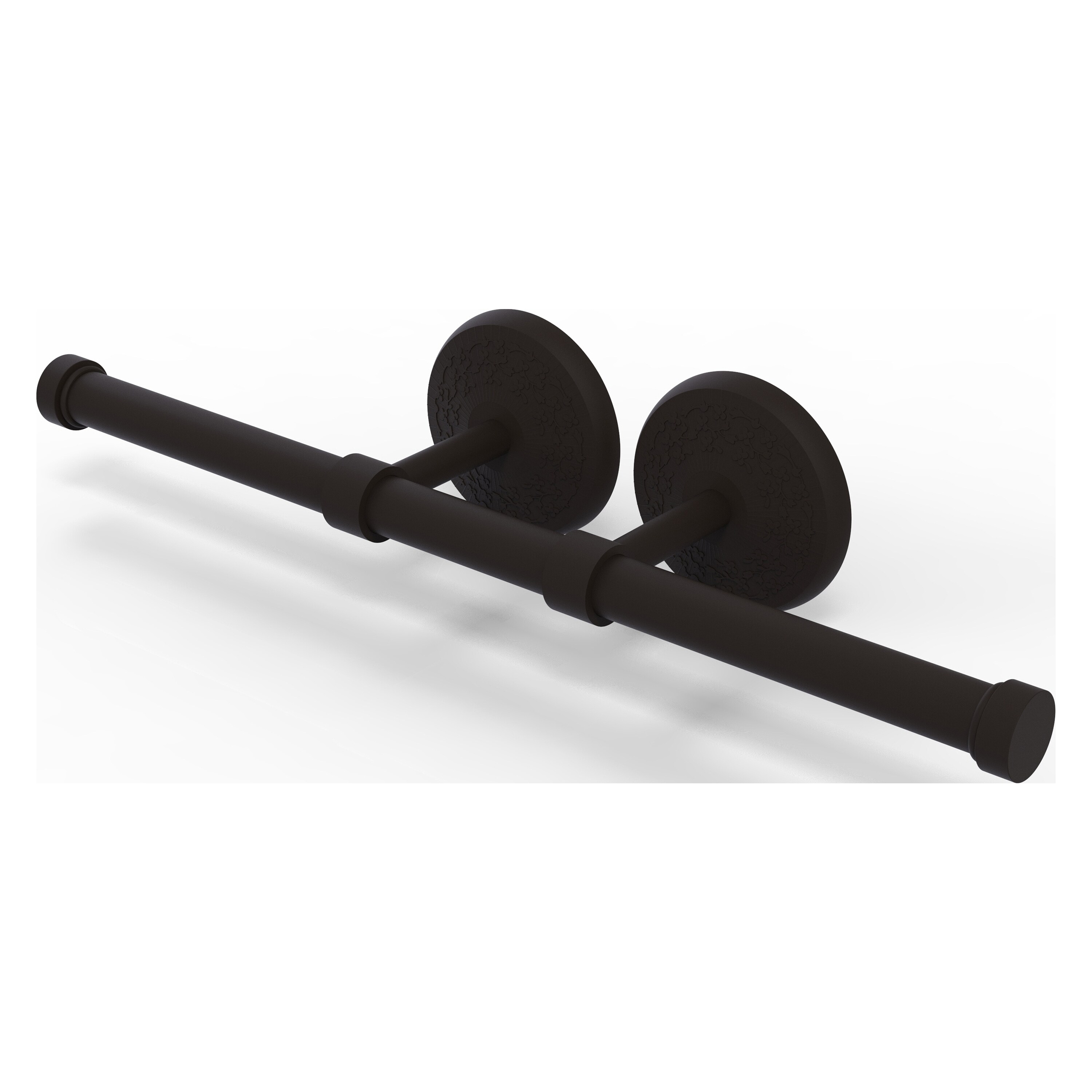 Allied Brass MC-24-2-ORB Monte Carlo Oil-rubbed Bronze Wall mount Double post Toilet Paper Holder 2 -Rolls
