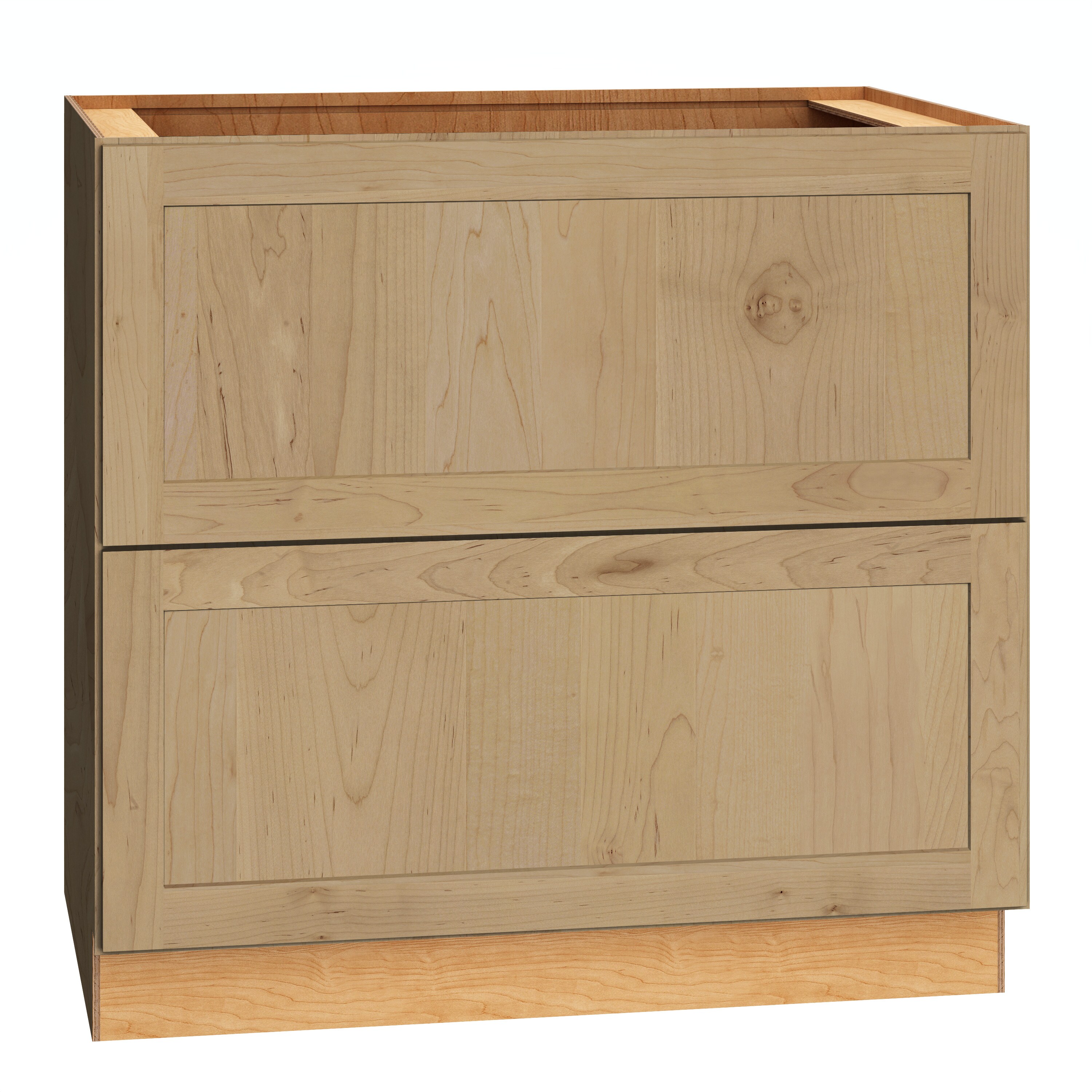 Diamond Express 62K-2DB36 Jamestown 36-in W x 34.5-in H x 24-in D Coastline Brown 2 -Drawers Drawer Base Fully assembled Plywood Cabinet (Recessed Panel Shaker)