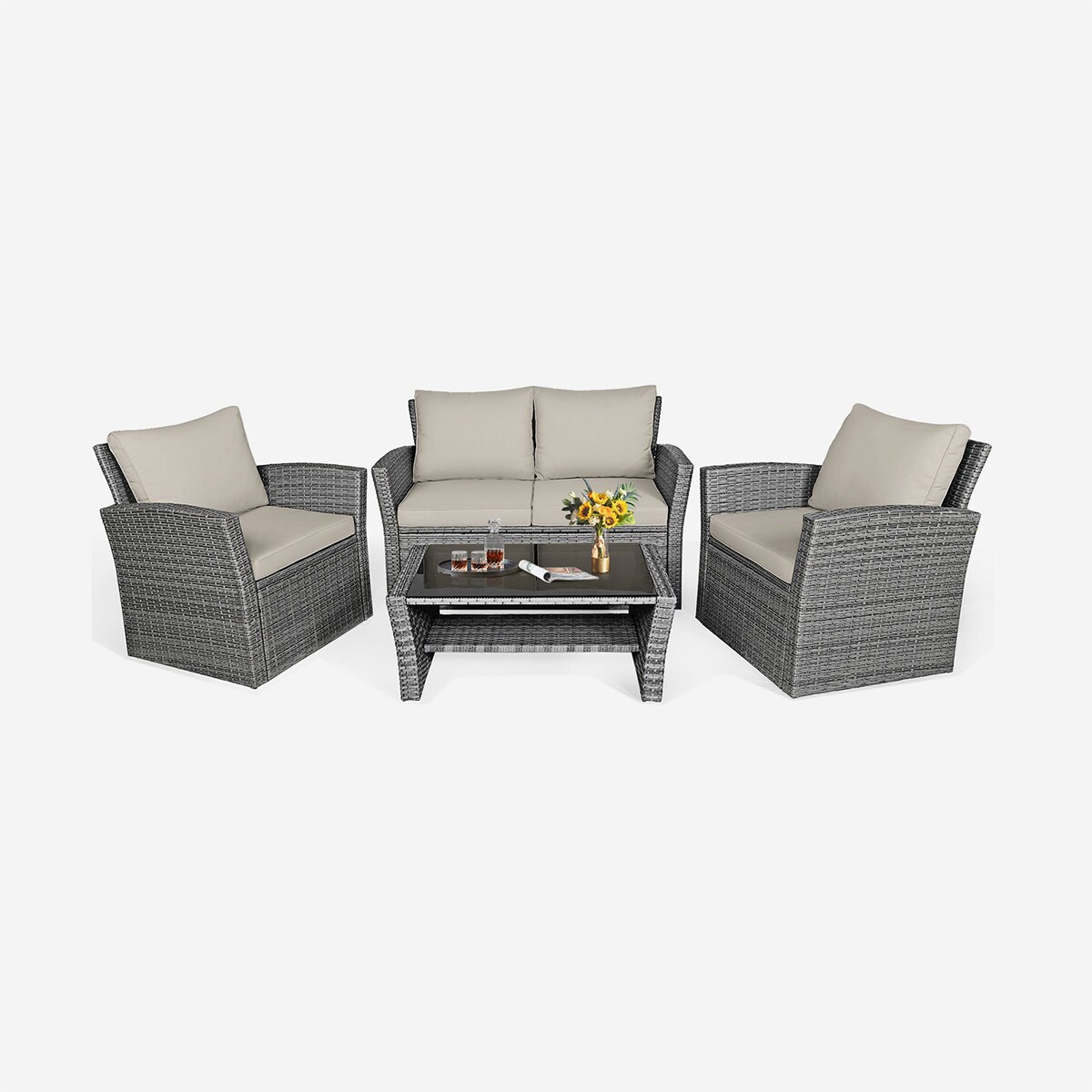 WELLFOR OUG67841ABN+ Patio-Conversation-Sets - View #9