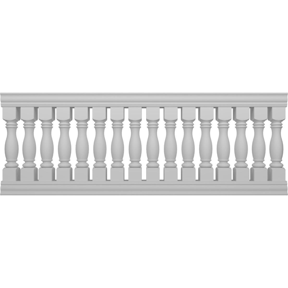 Ekena Millwork BALK42X108EMA FiberThane 9-Feet x 42-Inches Embassy Fiberglass Deck Rail Kit