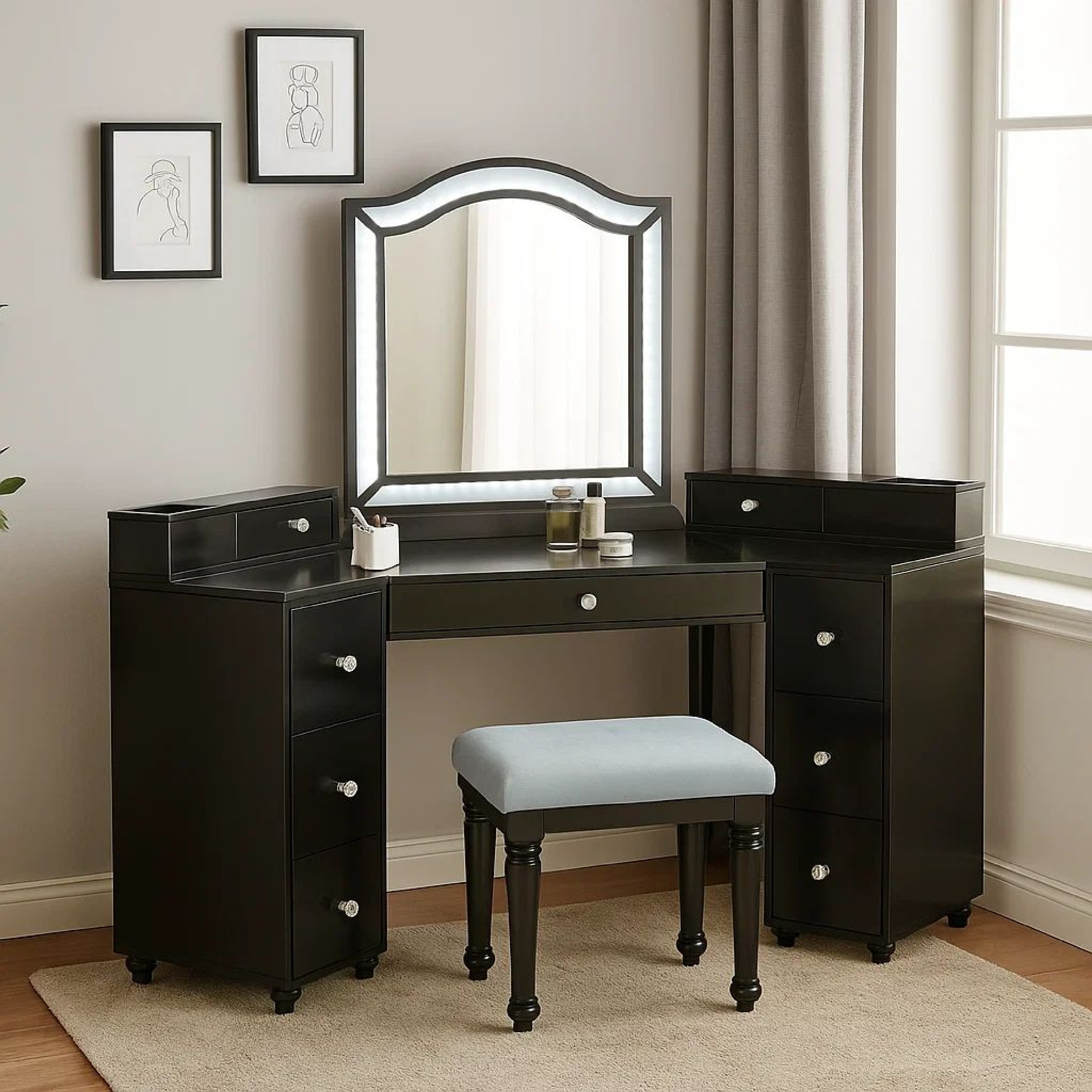 Benzara BM340354 Bedroom-Vanities - View #7