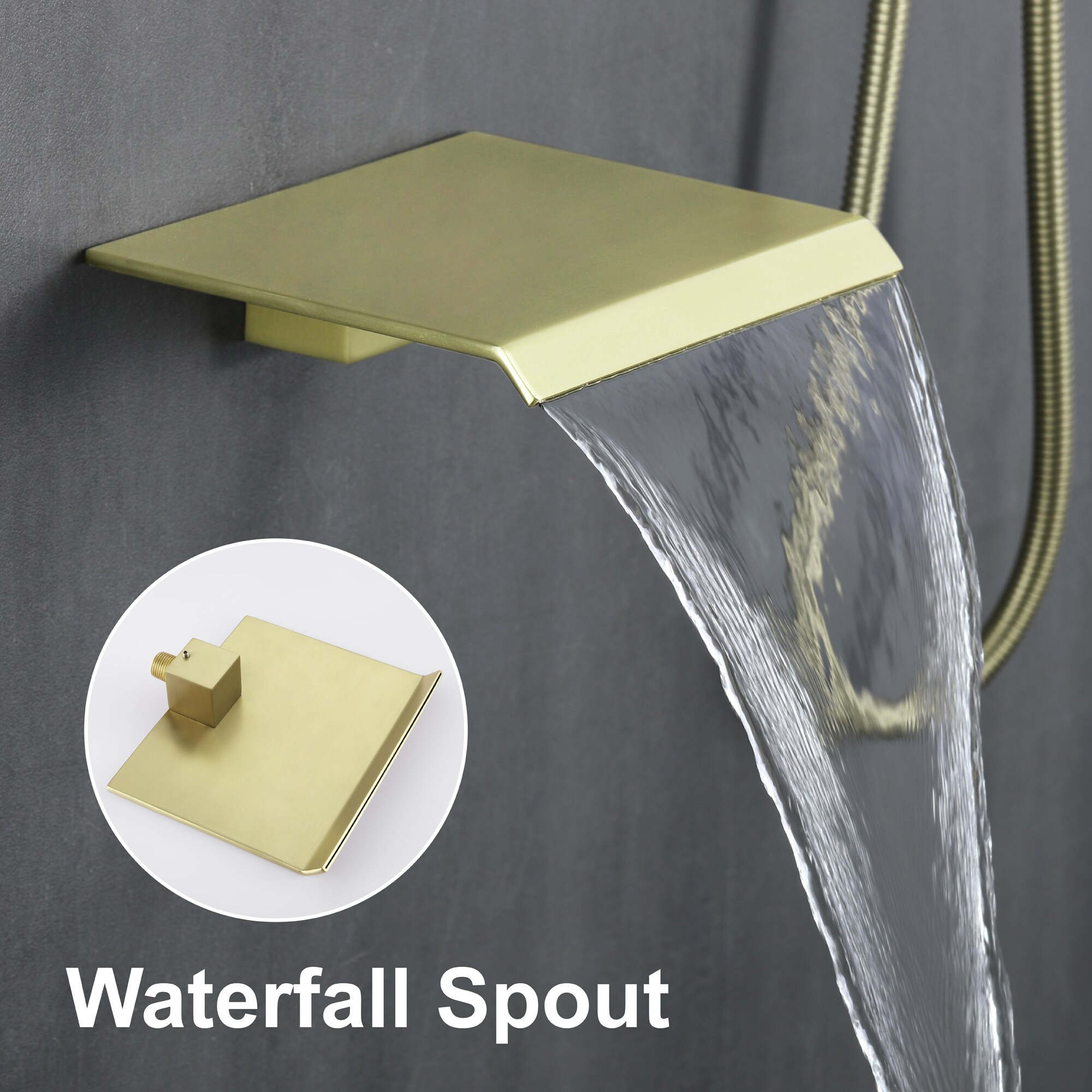 WELLFOR SPA-88018BG-10 Showerhead-Bar-Panels - View #9