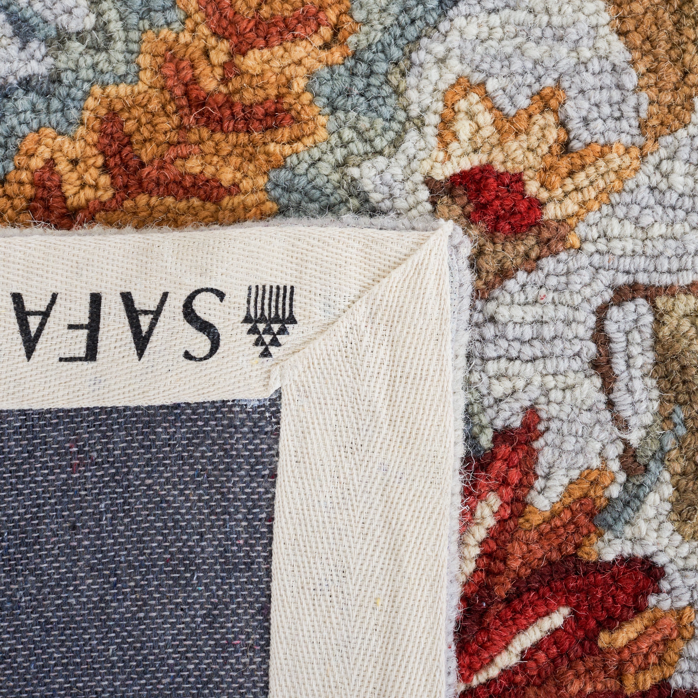 Chelsea Light Blue Hand-Knotted Wool Round Area Rug