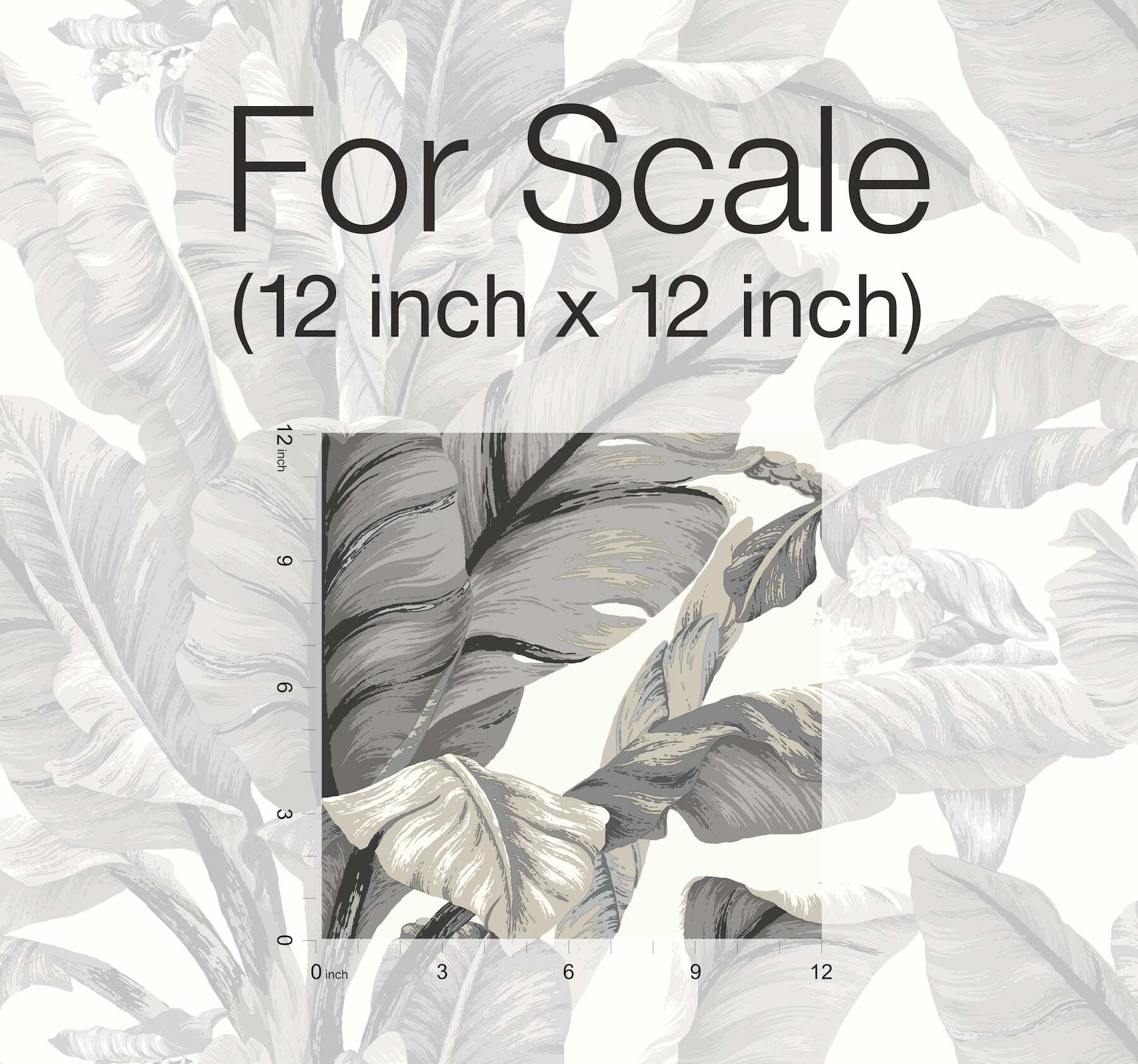 York Wallcoverings PSW1037RL York Premium Peel and Stick Tropics 45-Sq. Feet White Non-woven Ivy/Vines Self-adhesive Peel and Stick Wallpaper