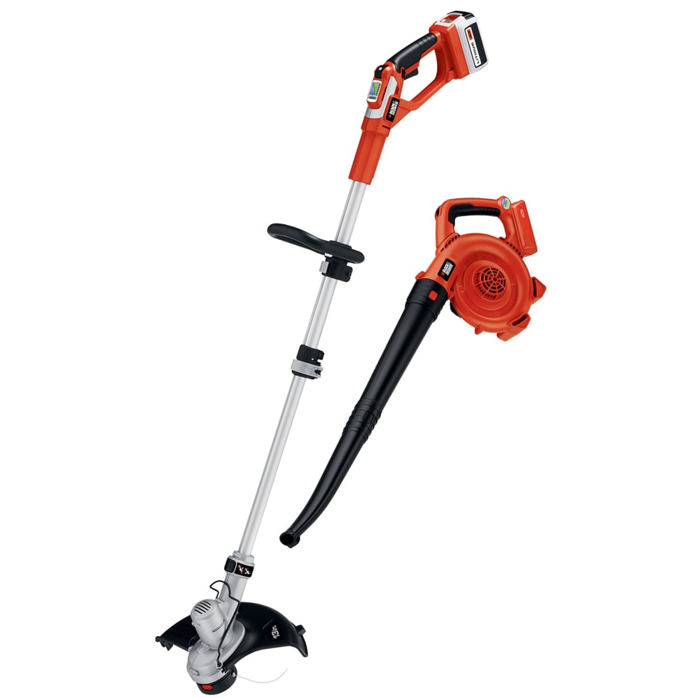 BLACK & DECKER 40-volt Max Cordless String Trimmer and Leaf Blower Combo  Kit (Battery & Charger Included) at