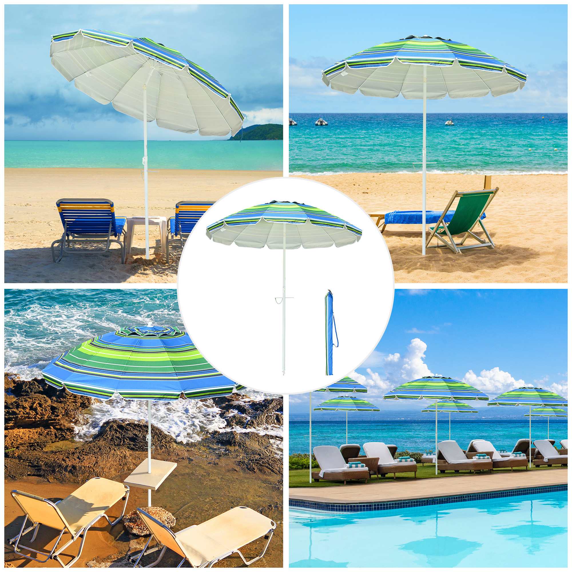 Yescom 07UMB050-7FT-STP-LO Umbrellas-2 - View #2