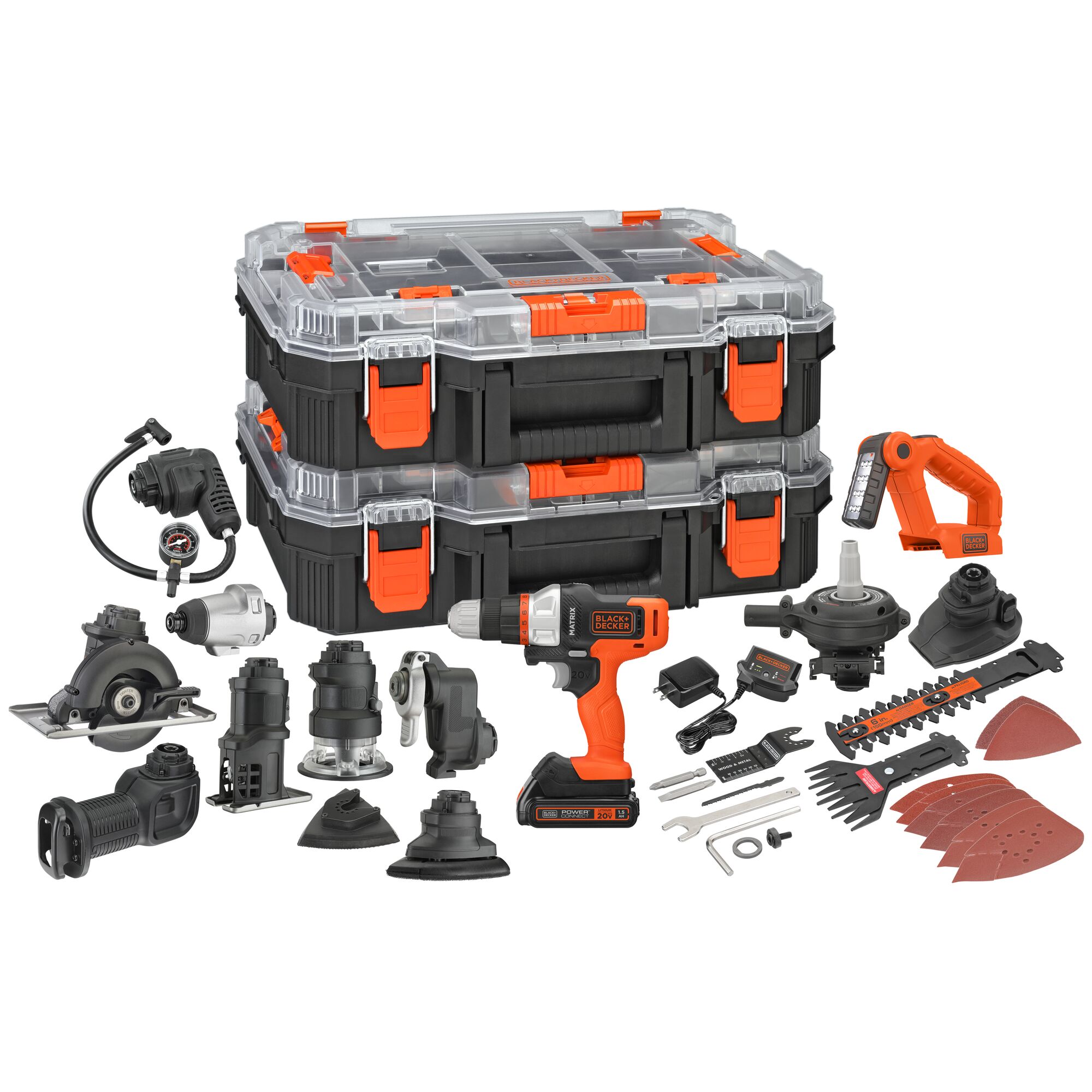 BLACK+DECKER 12-Tool Power Tool Combo Kit with Hard Case (1