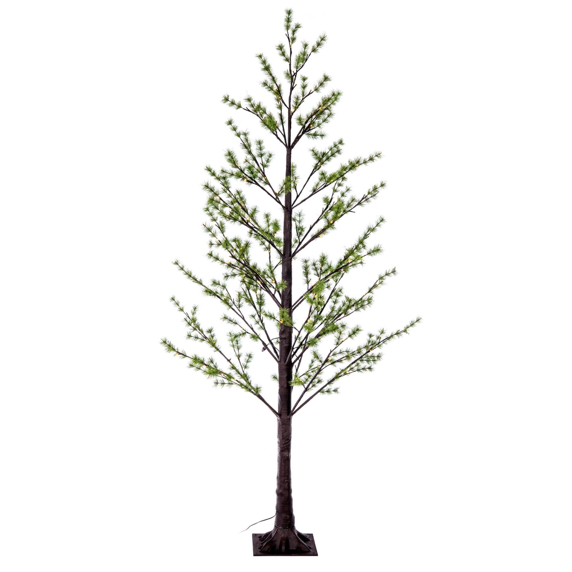 Vickerman X220670 7-ft Pine Pre-lit Artificial Christmas Tree with White LED Lights