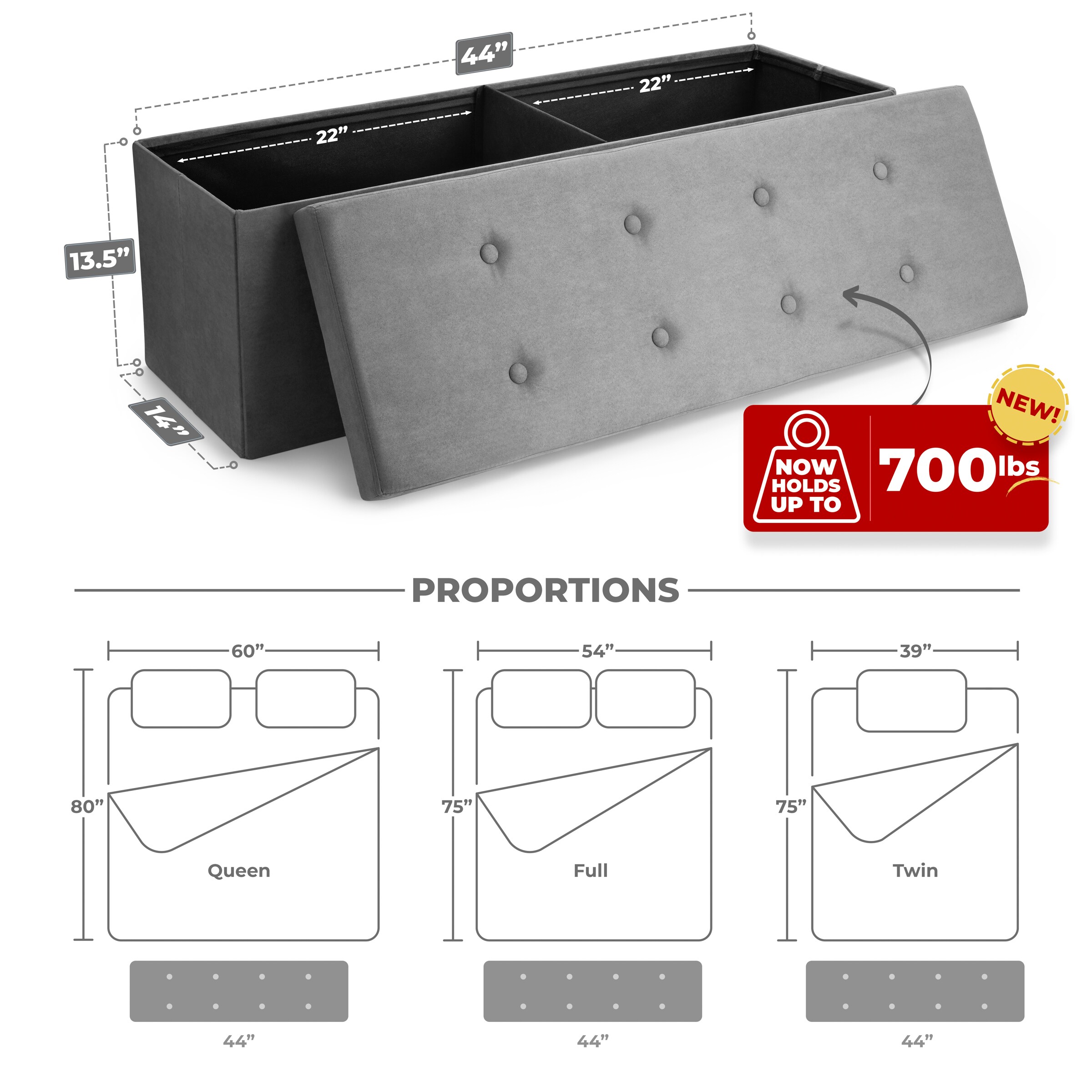 SORBUS 816485025489 Indoor-Ottomans - View #12