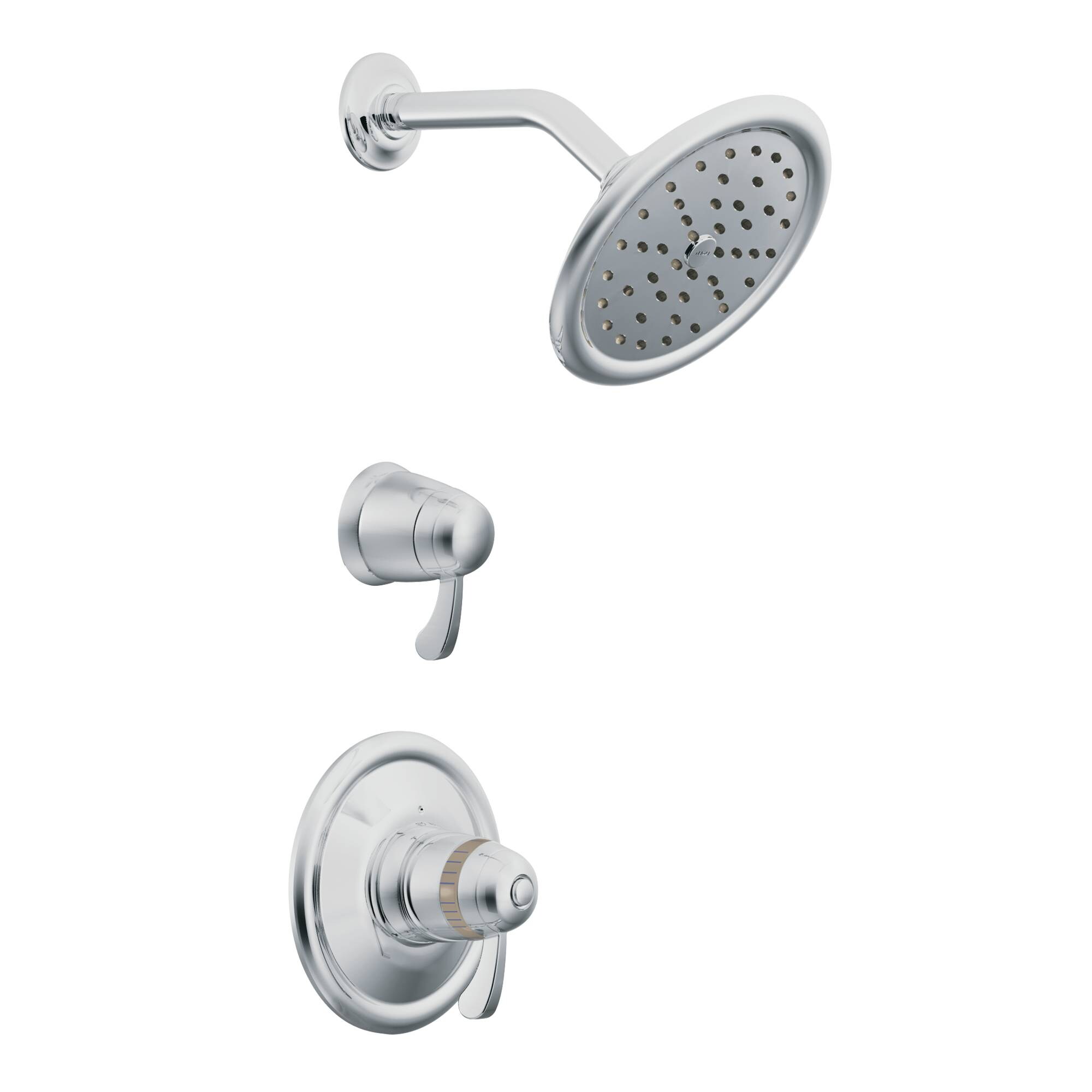 Moen TS3400 Chrome 2-handle Single function 7.0-Inches Round Shower Faucet
