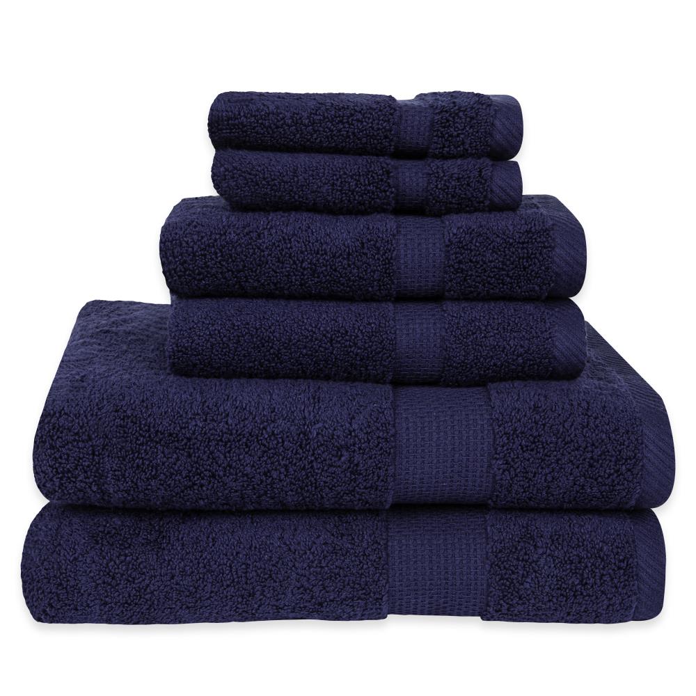 American Dawn Indigo Cotton Bath Towel Set in the Bathroom Towels ...