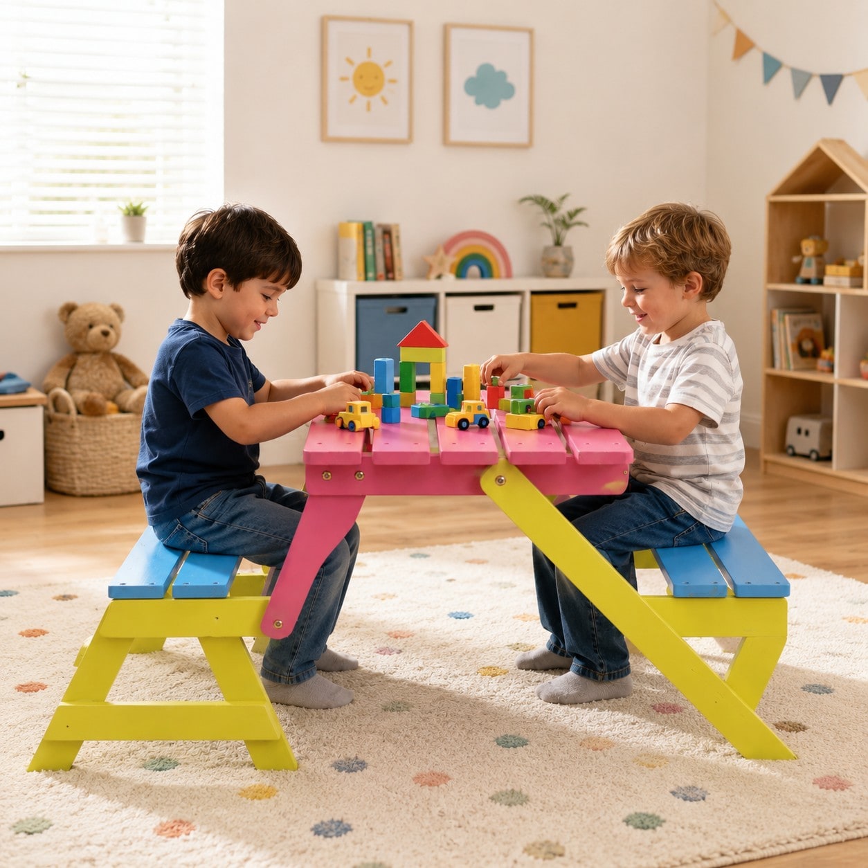 YOSIMFUR DJYC-W495P170202 Kids-Play-Tables - View #3
