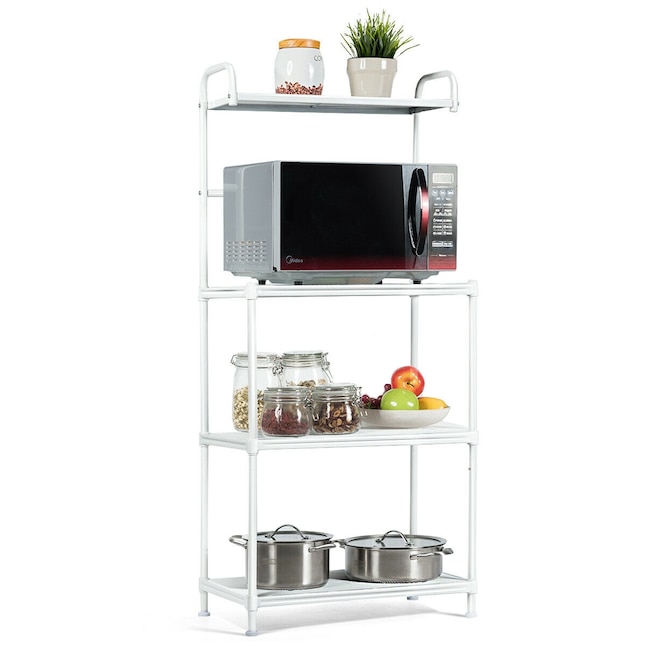 GZMR Contemporary/Modern White Metal Bakers Rack in the Dining ...