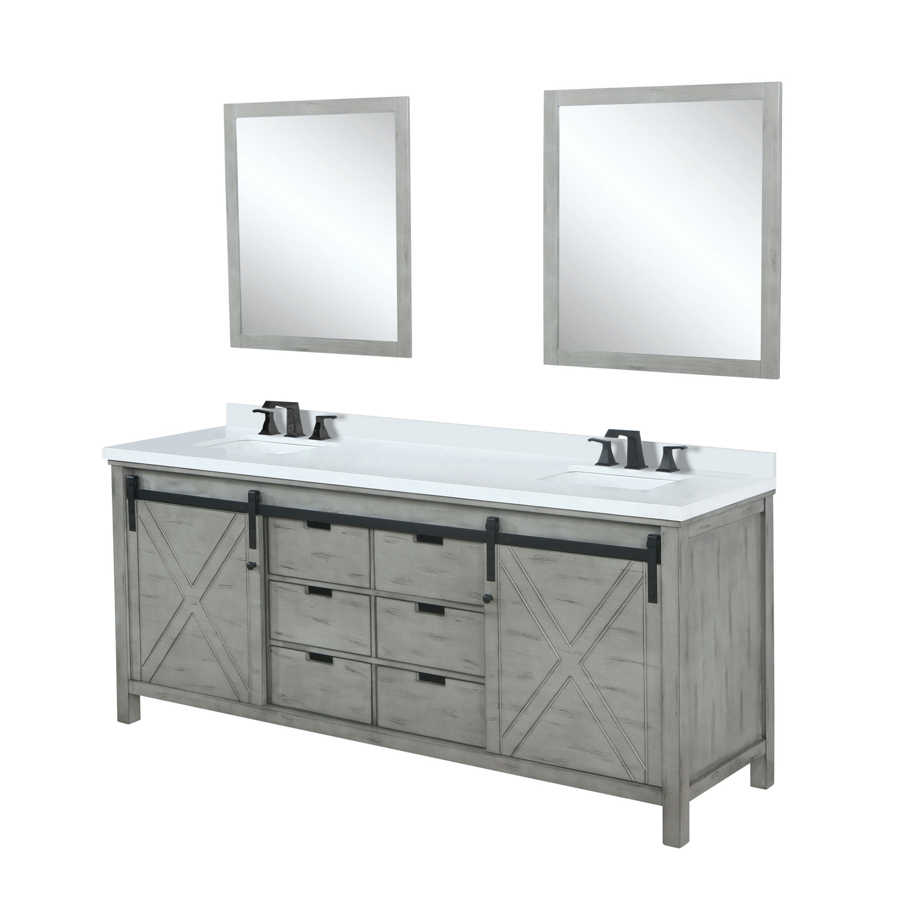 Lexora LM342284DHCSM34F Bath-Vanity-Combo - View #3