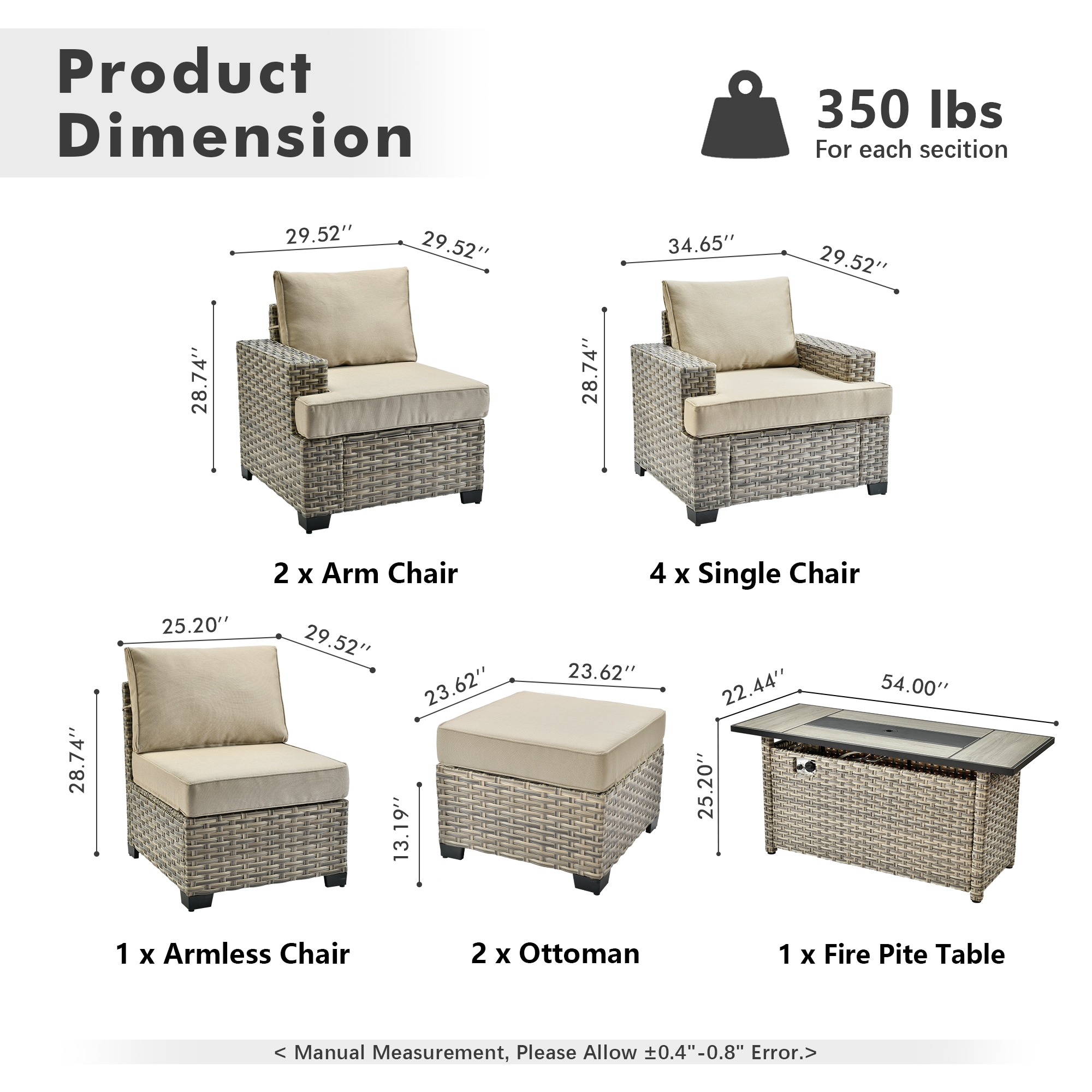 ALTRIGUS 6L-CFP8504-TBS610-AL Patio-Conversation-Sets - View #3