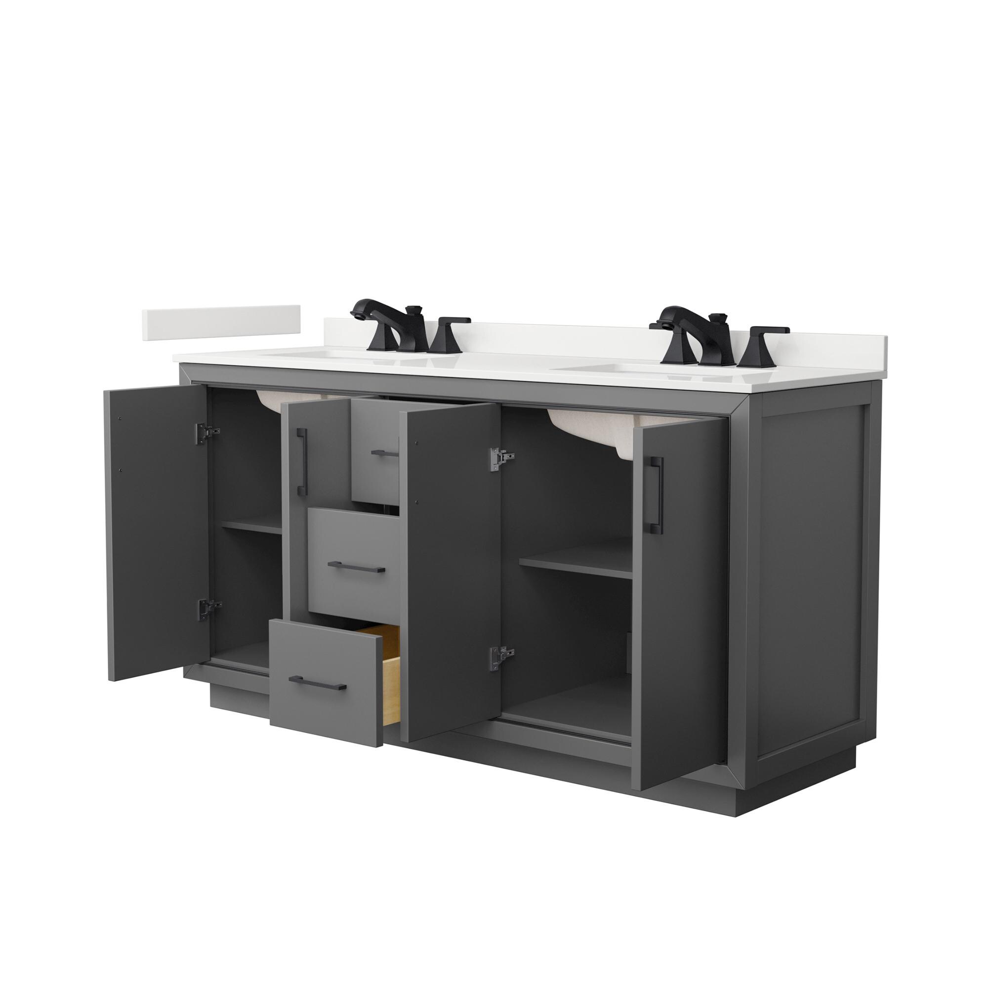 Wyndham Collection WCF111166DGBWQUS3MXX Bath-Vanity-Combo - View #2