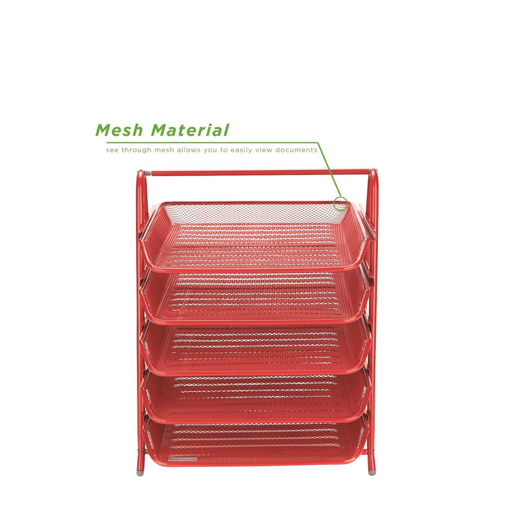 Mind Reader 5TPAPER-RED Desktop-Organizers - View #4