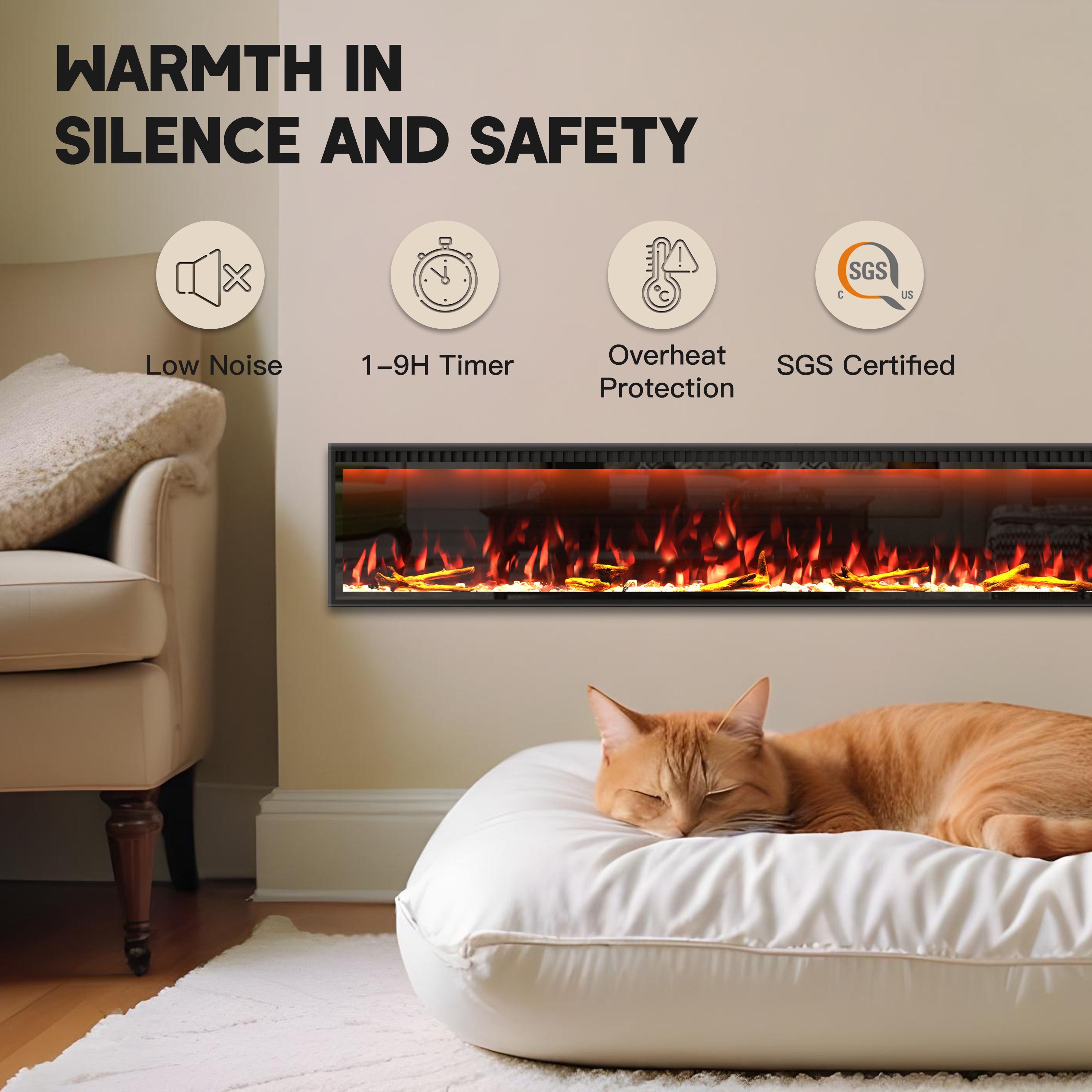 Mondawe MO-WE89440 Electric-Fireplaces - View #8