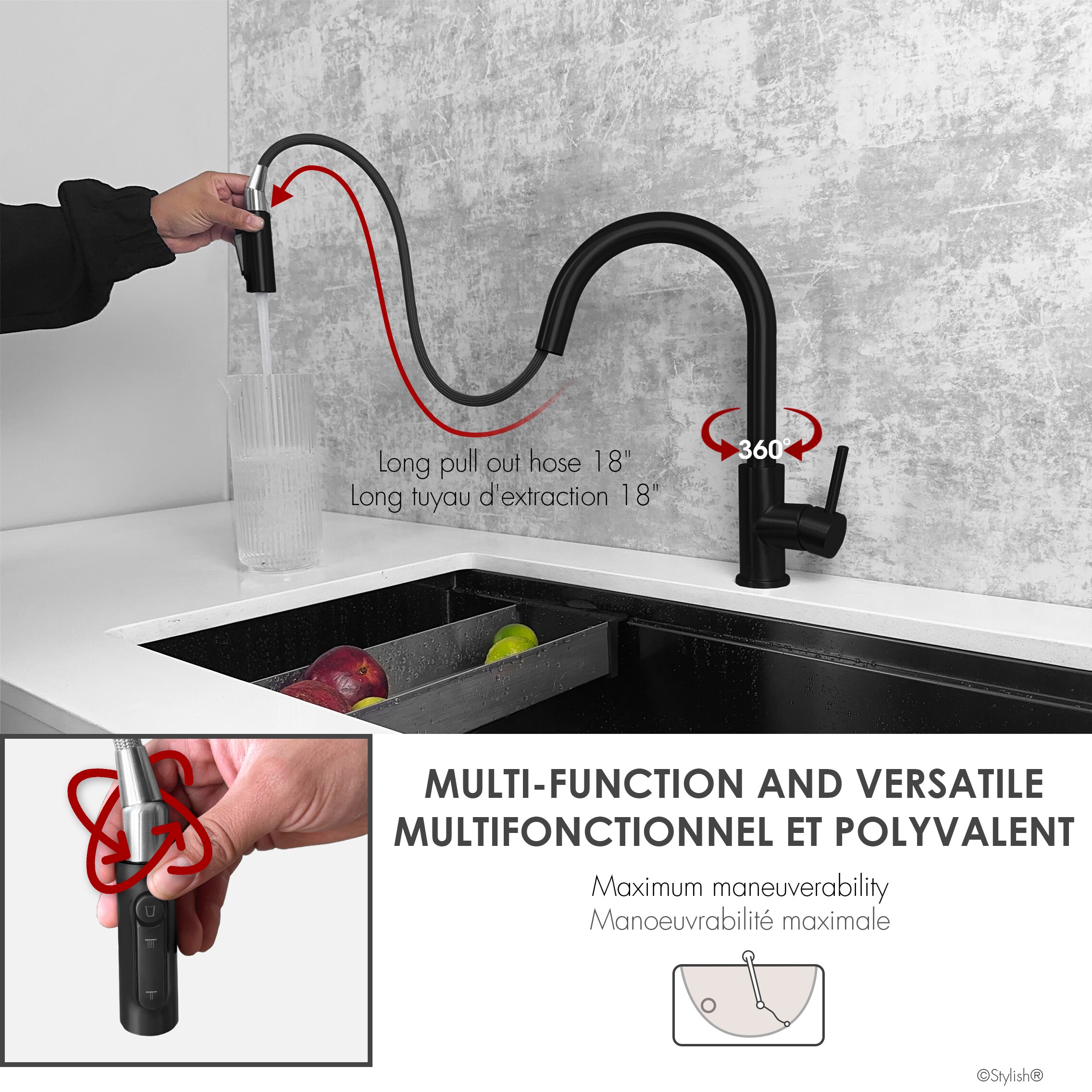 Stylish K-131NR Kitchen-Faucets - View #7