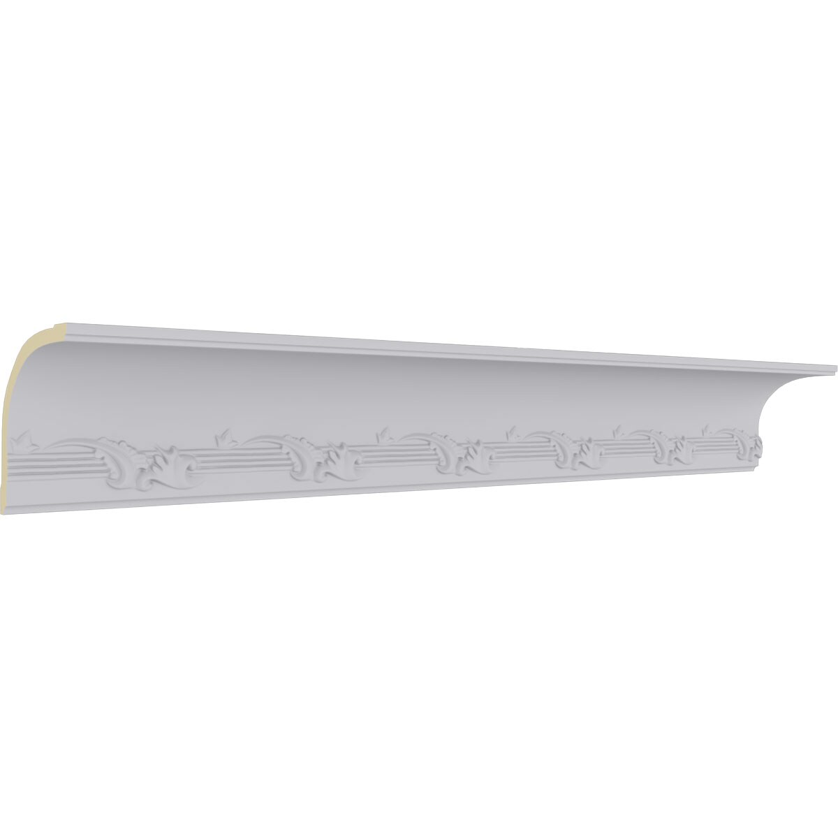 Winston Cove White Polyurethane Crown Moulding 94.5 in