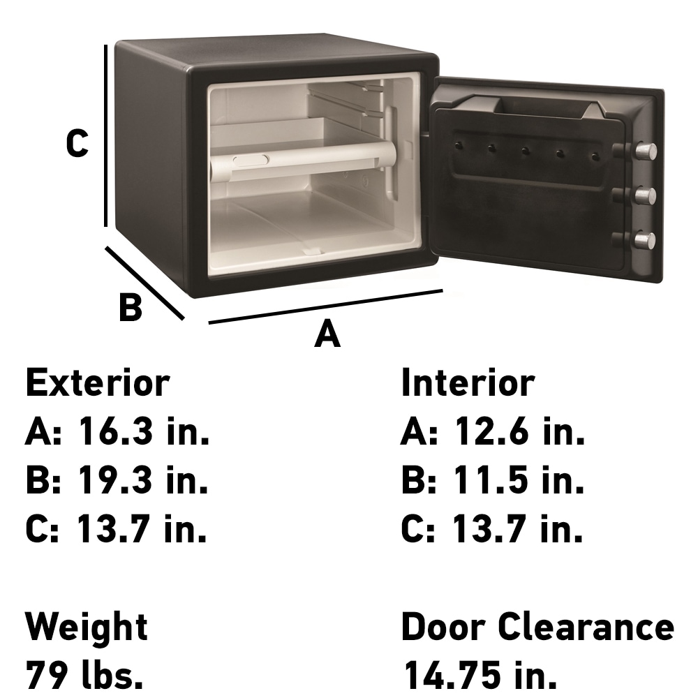 SentrySafe 0.8-cu ft Fireproof and Waterproof Home Safe with ...