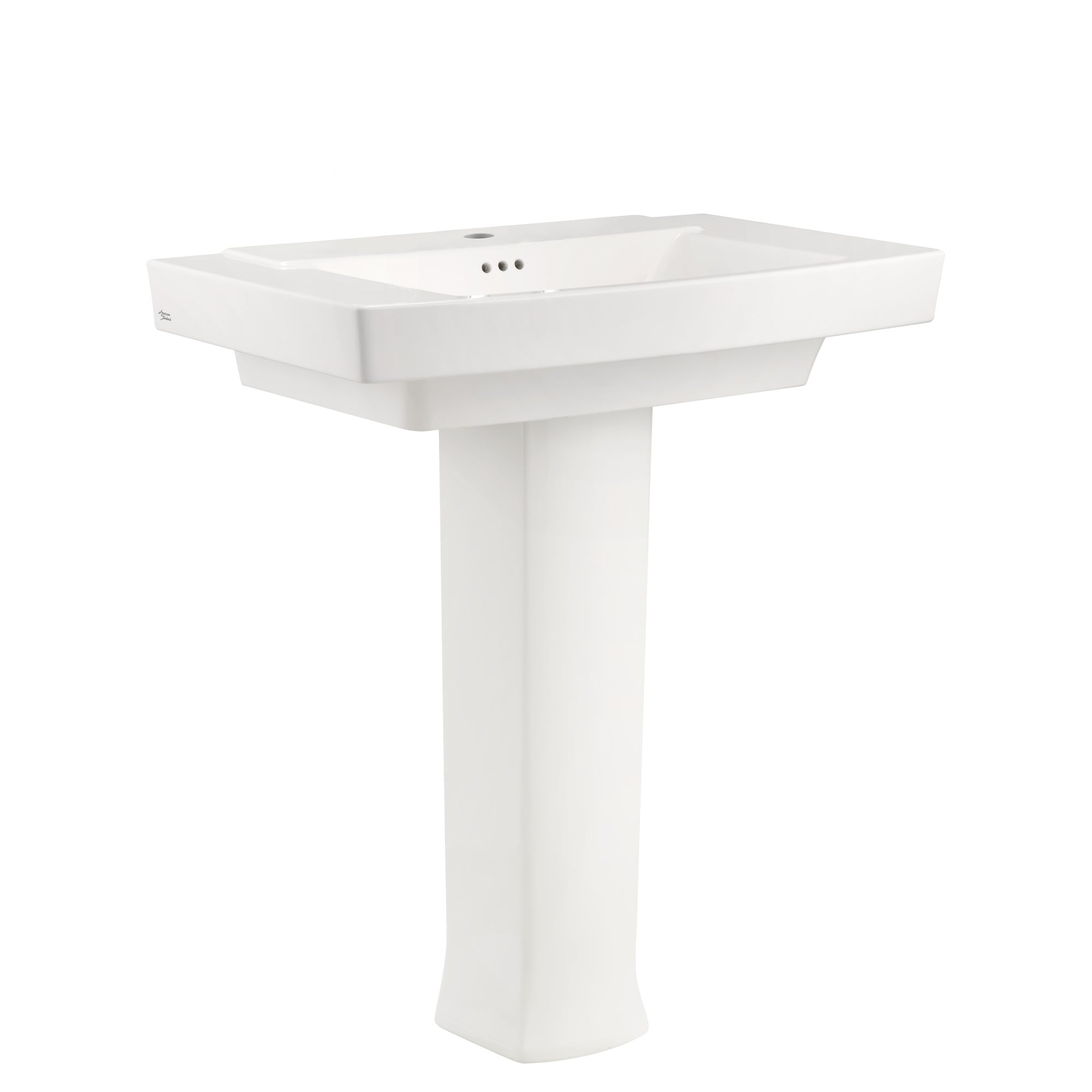 American Standard 0328100.020 Townsend Fireclay Transitional White Pedestal Sink Combo ( 19.5-in x 30-in x 35.125-in )