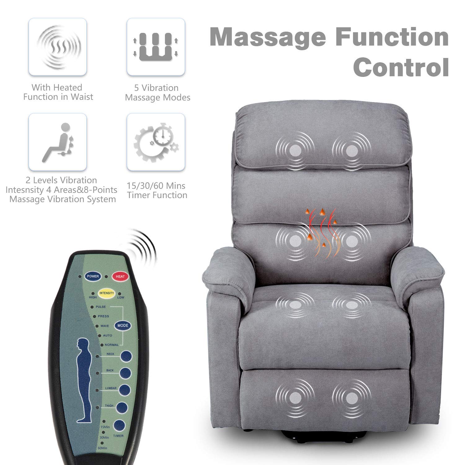 AECOJOY 13036UGR-LS01 recliners - View #6