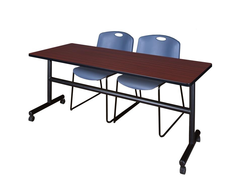 Regency MKFT7230MH44BE Training Brown 4-Person Training Table (72-in W x 29-in H)