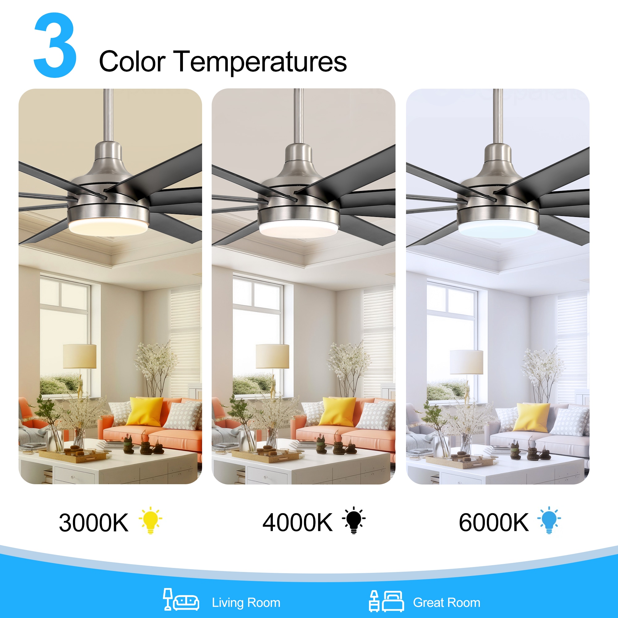 Breezary 23012-NB-G Ceiling-Fans - View #4