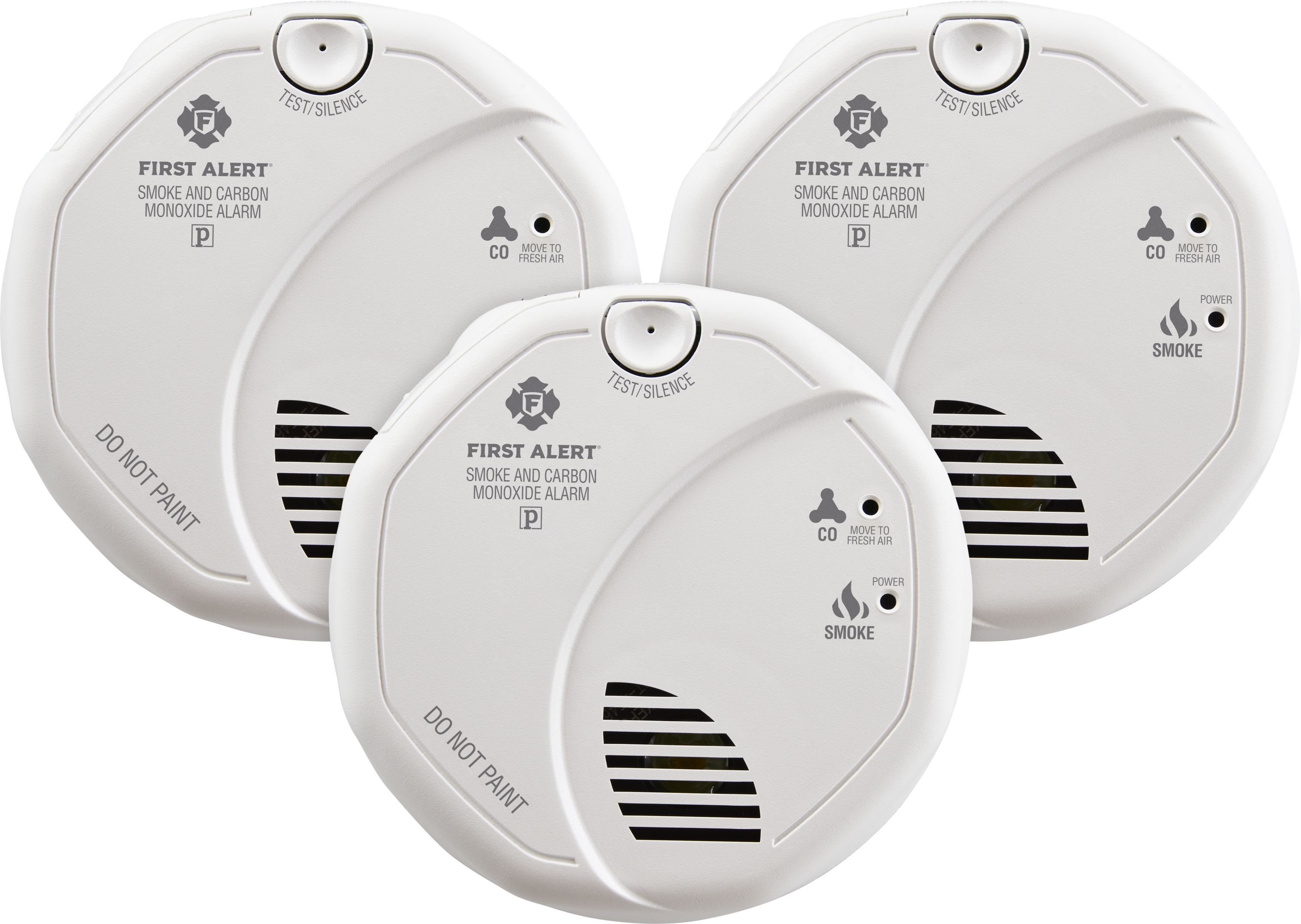 3Pack Home Smoke Alarm Battery Operated Wireless Smoke And Carbon Monoxide Alarm 