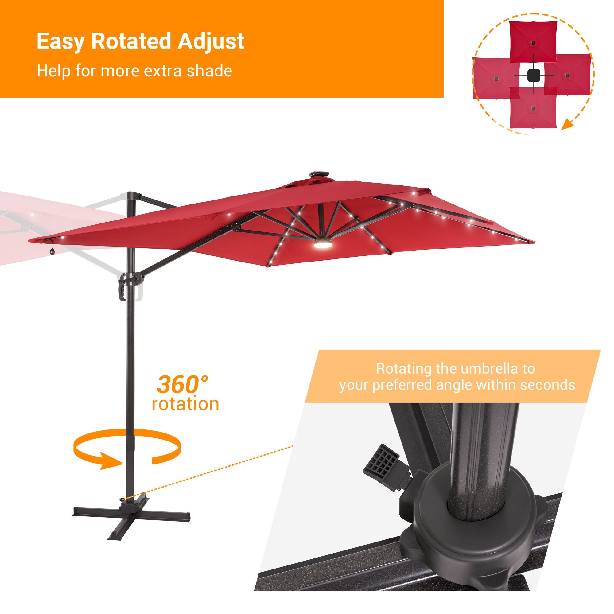 Sonkuki SD-MN108RD-LED Umbrellas-2 - View #4