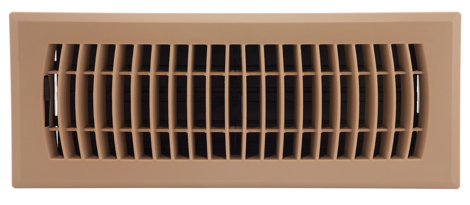  APFRTPL412 4-in x 12-in 2-way ABS resin Taupe Floor Register