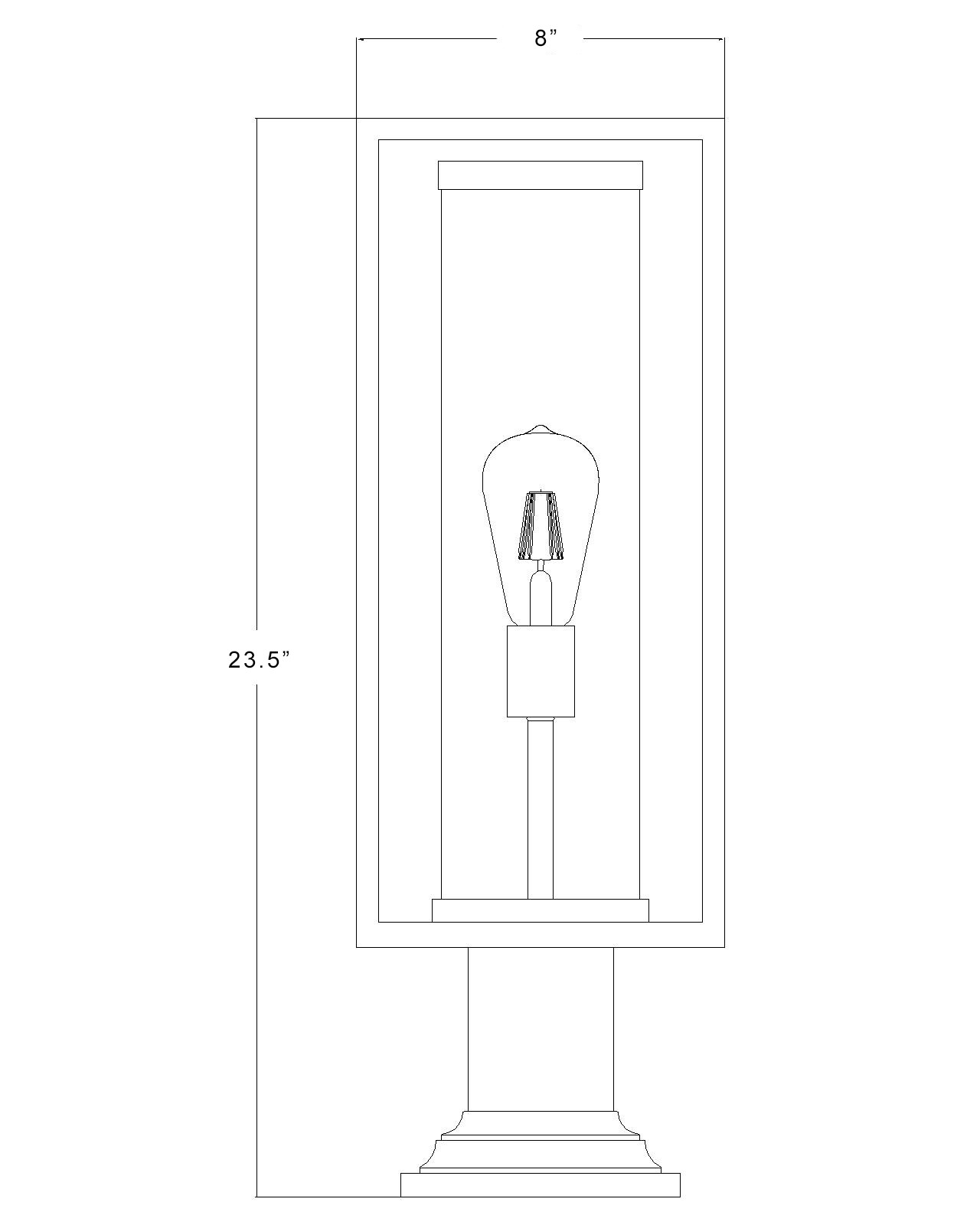 Z-Lite 584PHMR-533PM-BK Post-Lights - View #6