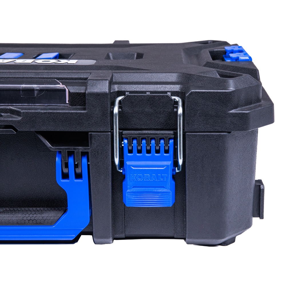 Kobalt Case Stack 21 25 In Black Plastic Lockable Tool Box In The