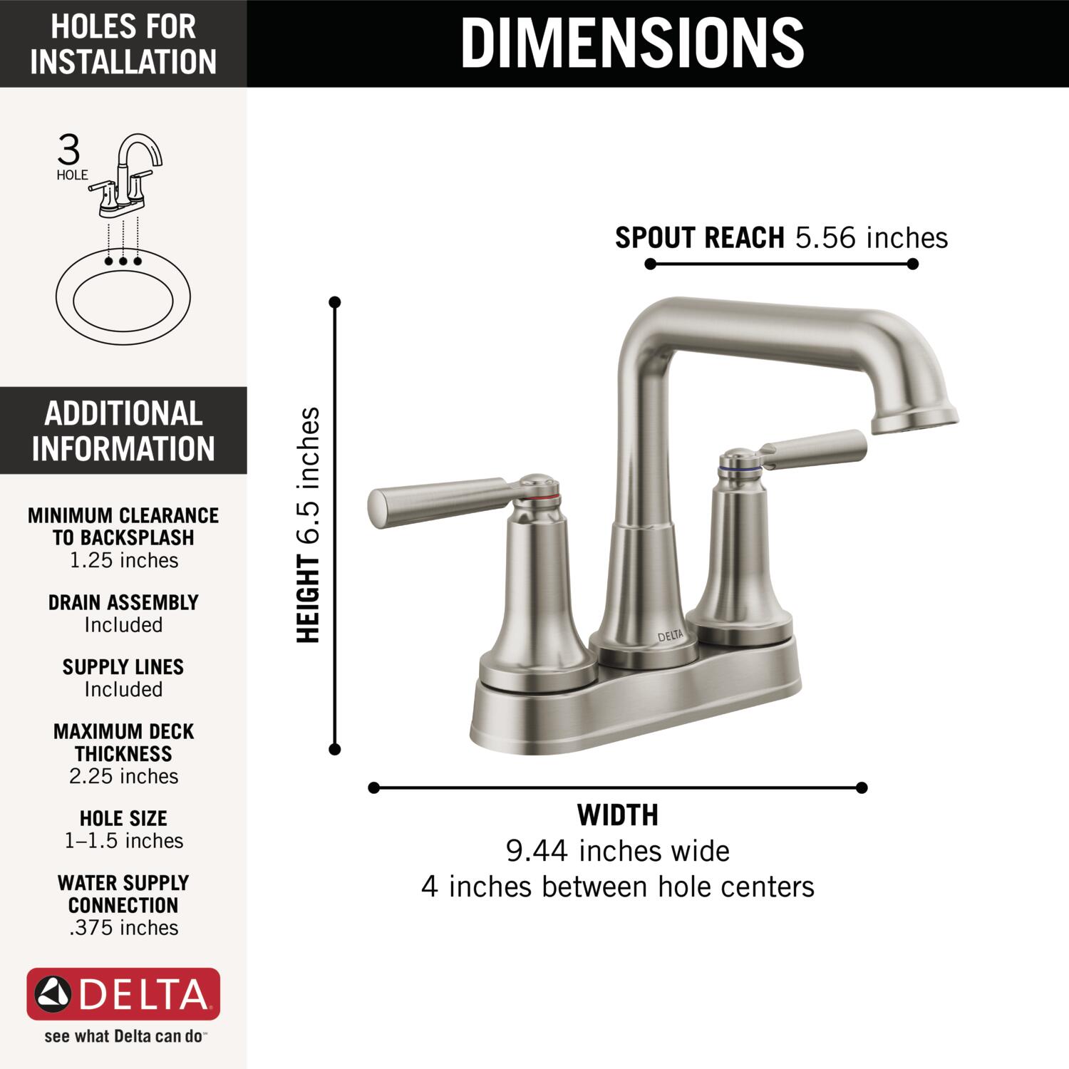 Delta 2536-SSMPU-DST Lavatory-Faucets - View #3