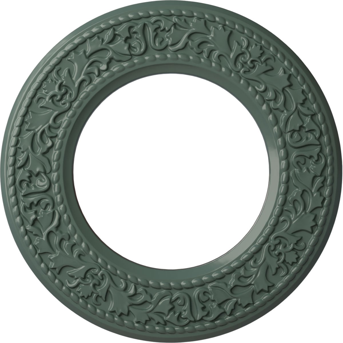 Ekena Millwork CM13BLCBF Blackthorn 13.375-in W x 13.375-in L Painted Cloud Burst Polyurethane Whole Ceiling Medallion