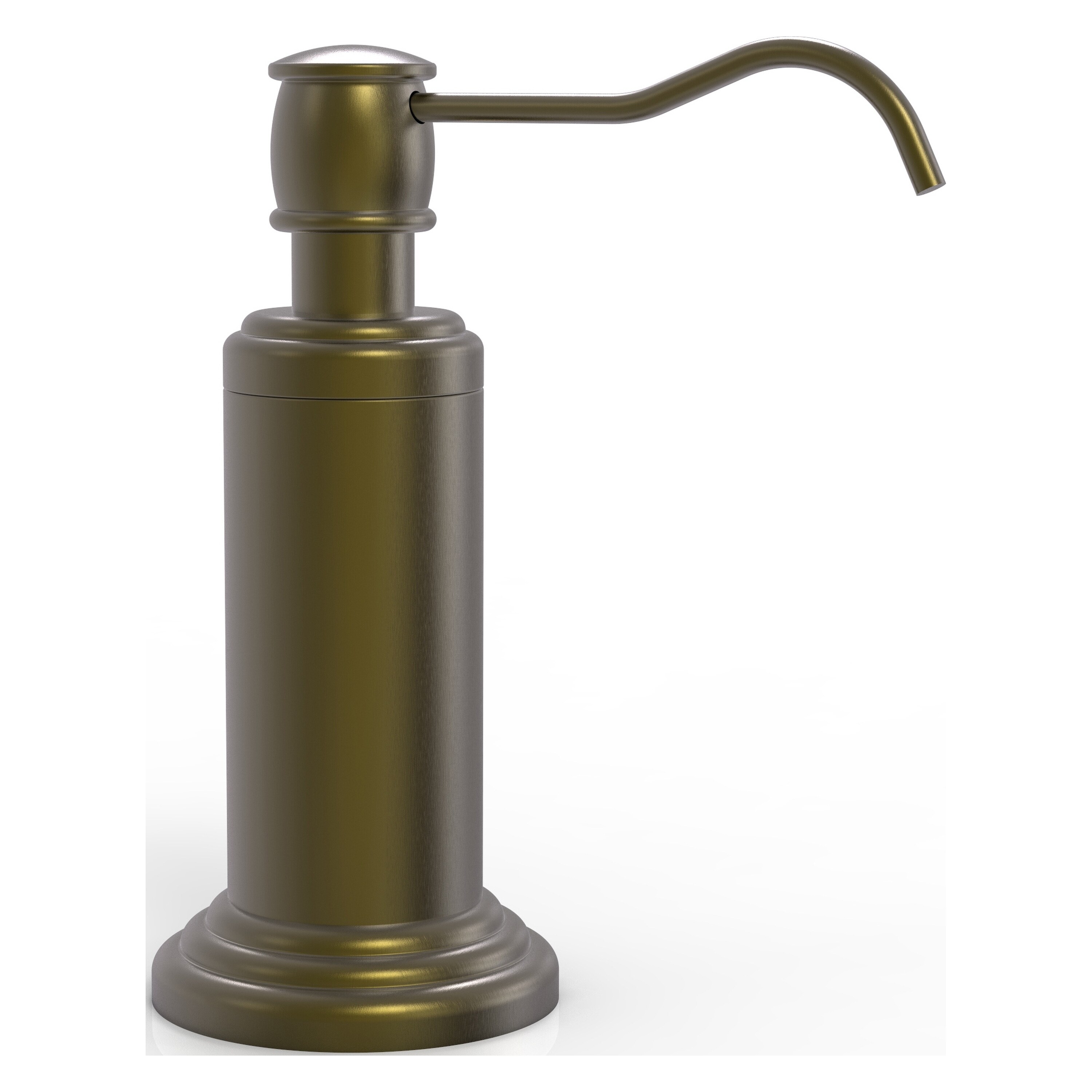 Allied Brass WP-61-ABR Waverly Place Antique Brass 5-oz. Capacity Freestanding Soap and Lotion Dispenser