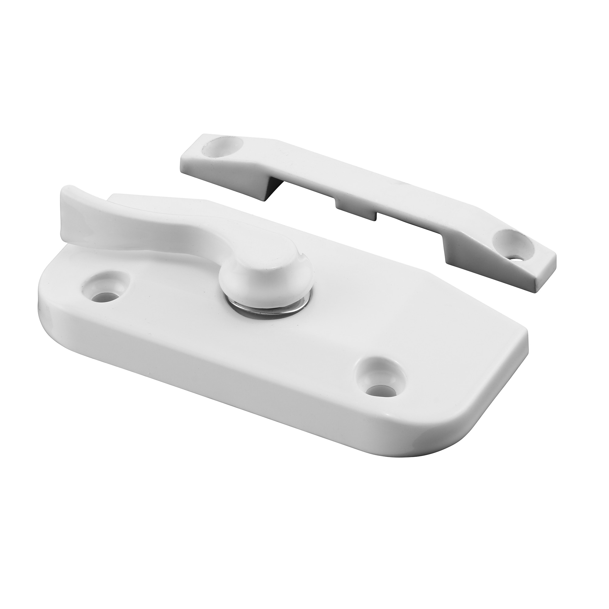 Prime-Line 1-7/8-in White Die-cast Sliding Window Sash Lock #F 2915