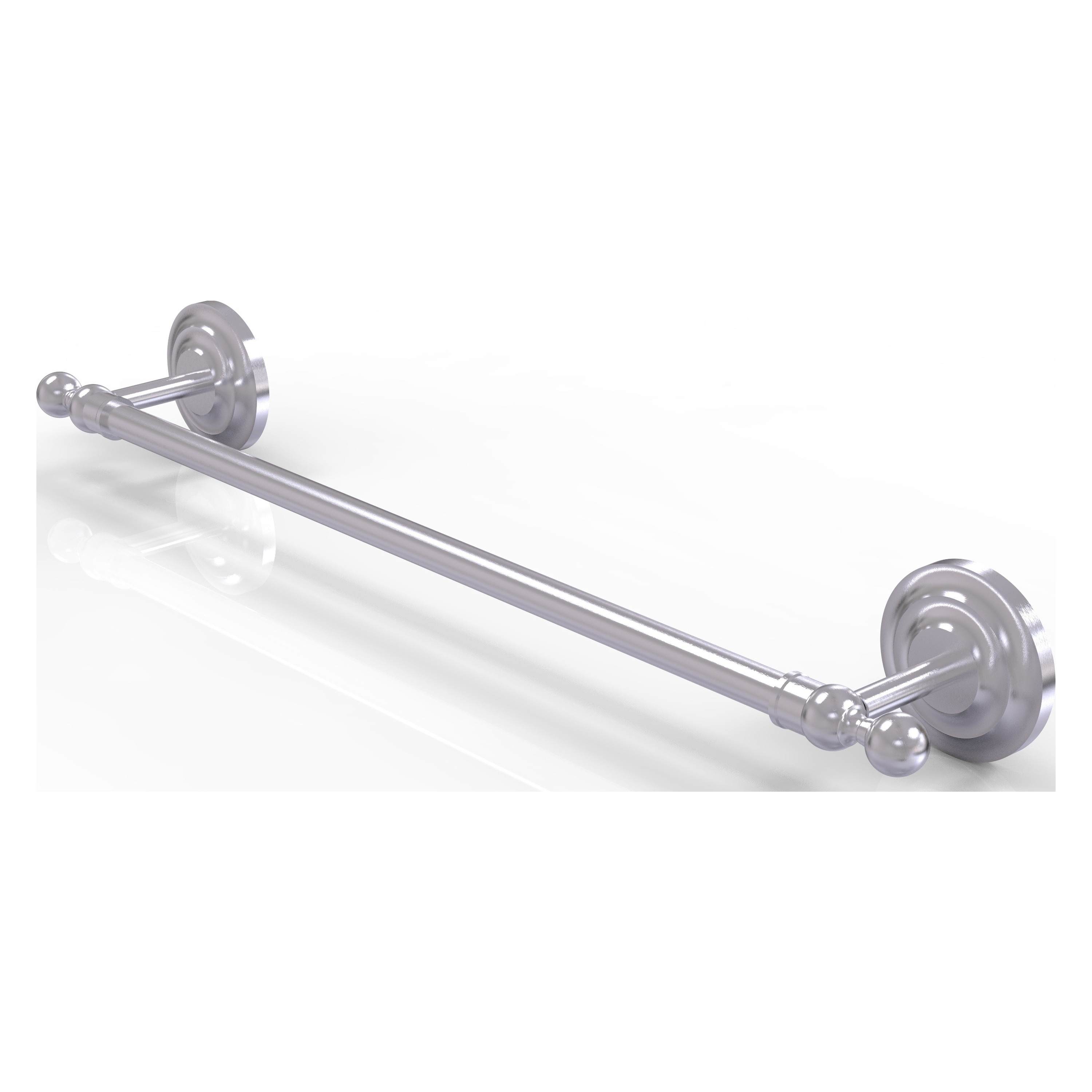 Allied Brass QN-41/30-SCH Que New 30-in Satin Chrome Wall mount Single Towel Bar