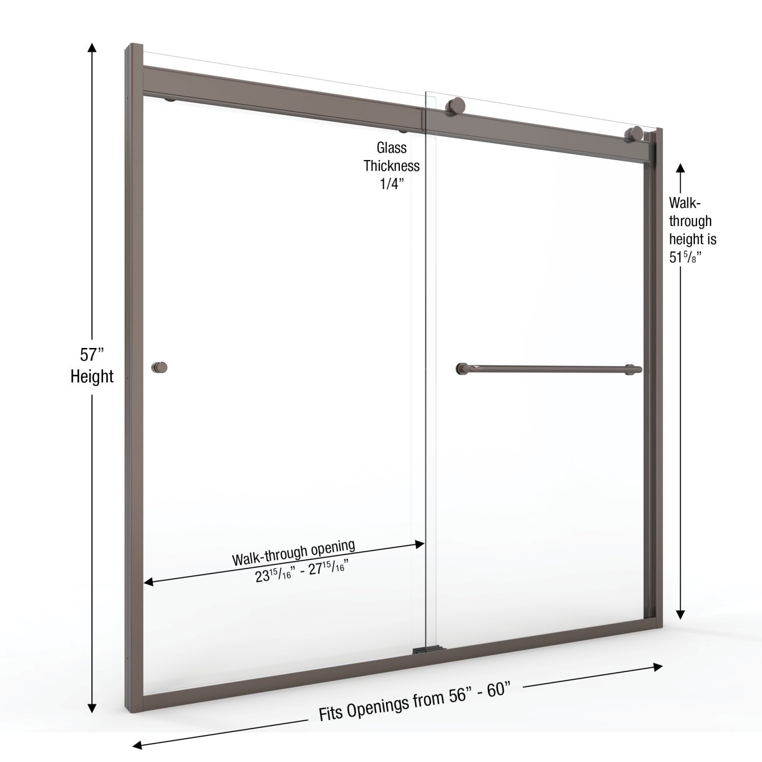 Basco RTLA05B6057CLOR Bathtub-Doors - View #7