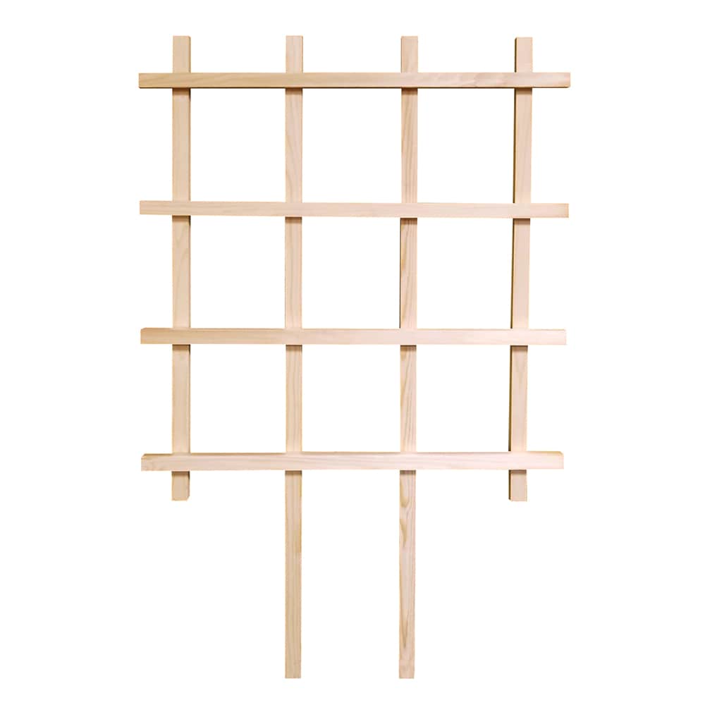 Style Selections 305 24-in W x 72-in H Natural lwood Cedar Garden Trellis For Climbing Plants For Cucumbers For Roses For Tomatoes