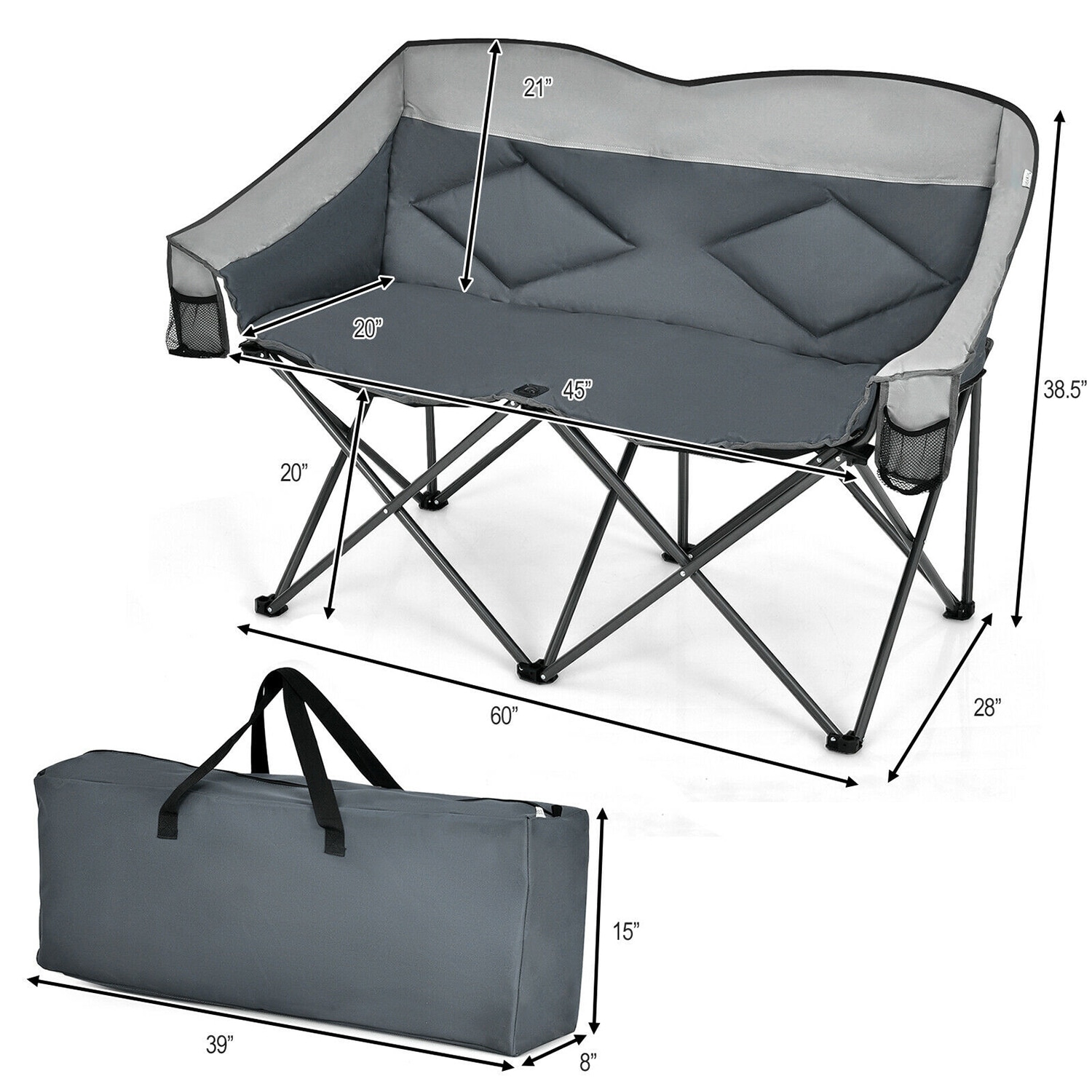 WELLFOR DOZ70772GR Patio-Chairs - View #8