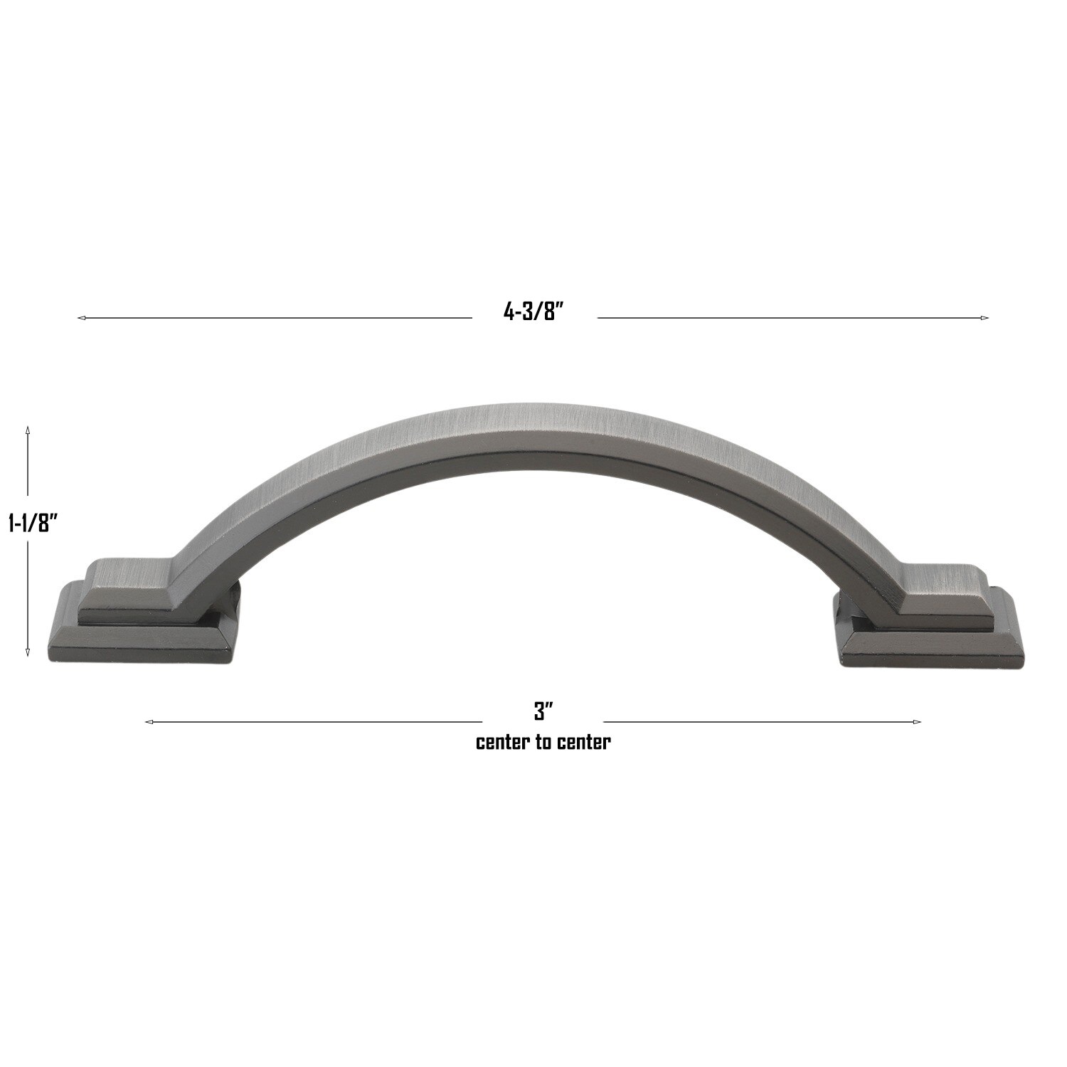 GlideRite Hardware 4355-BP-25 Cabinet-Pulls - View #4