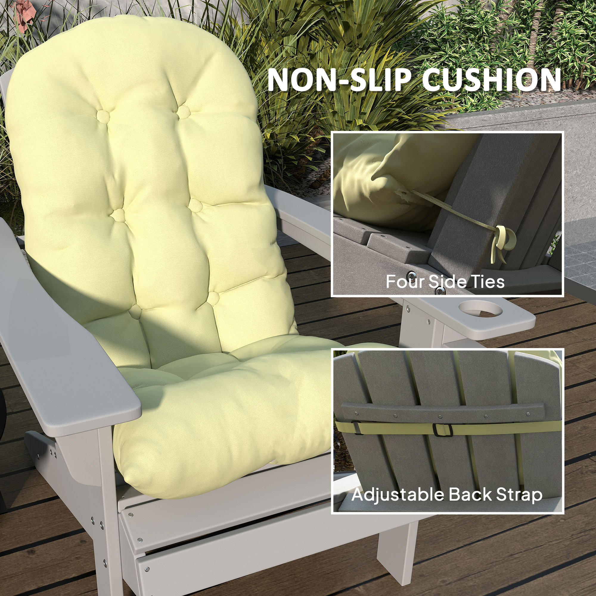 Outsunny 84G-689V00BG Patio-Furniture-Cushions - View #6