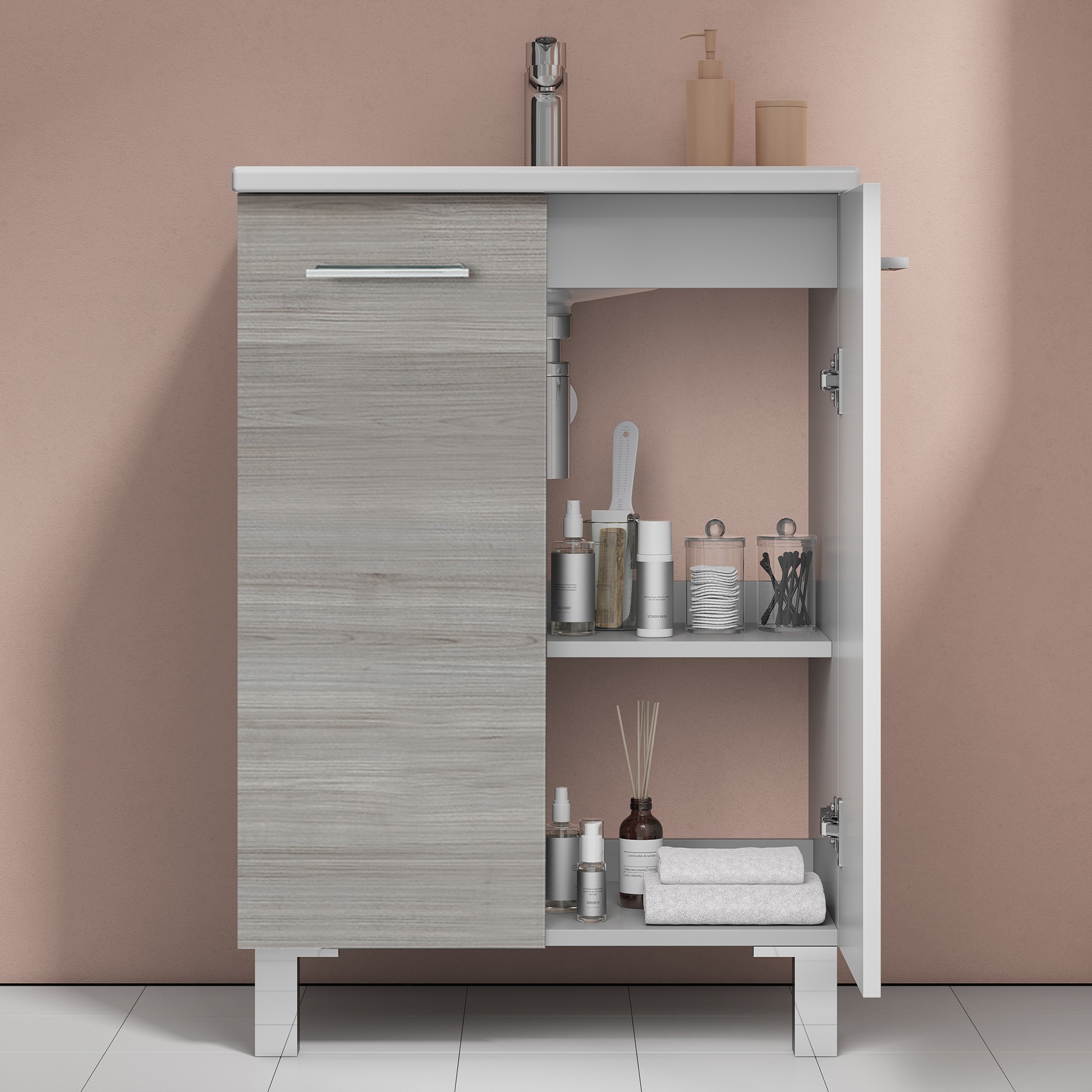 WS Bath Collections LOGIC 70 SG Bath-Vanity-Combo - View #4