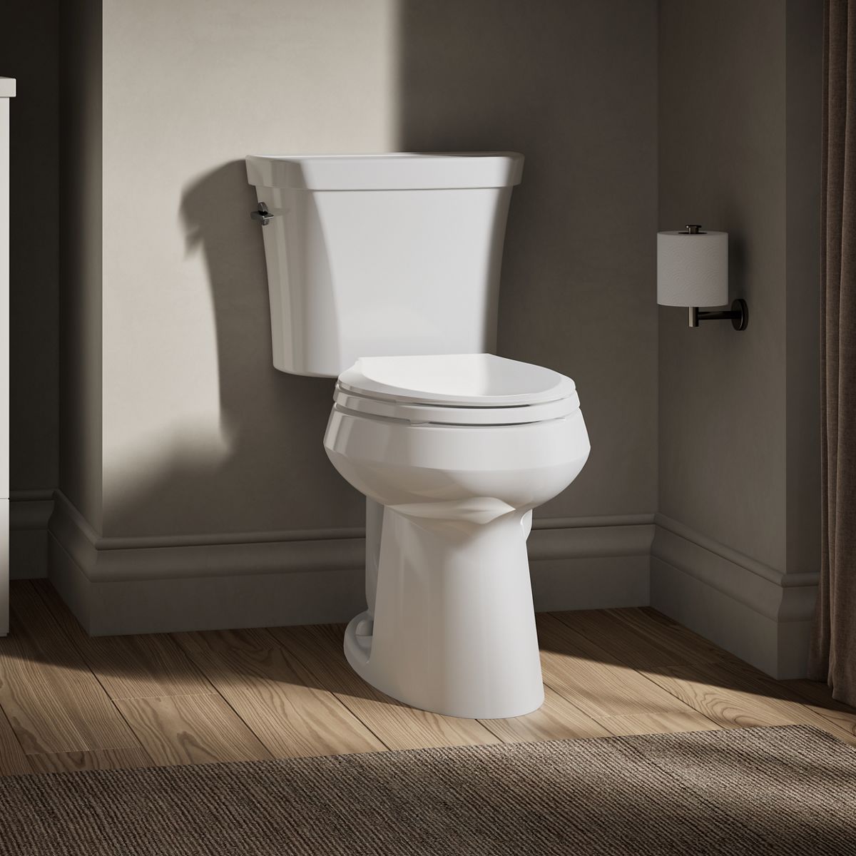 日本最大の KOHLER Highline White Elongated Chair Height Toilet Bowl 10 その他