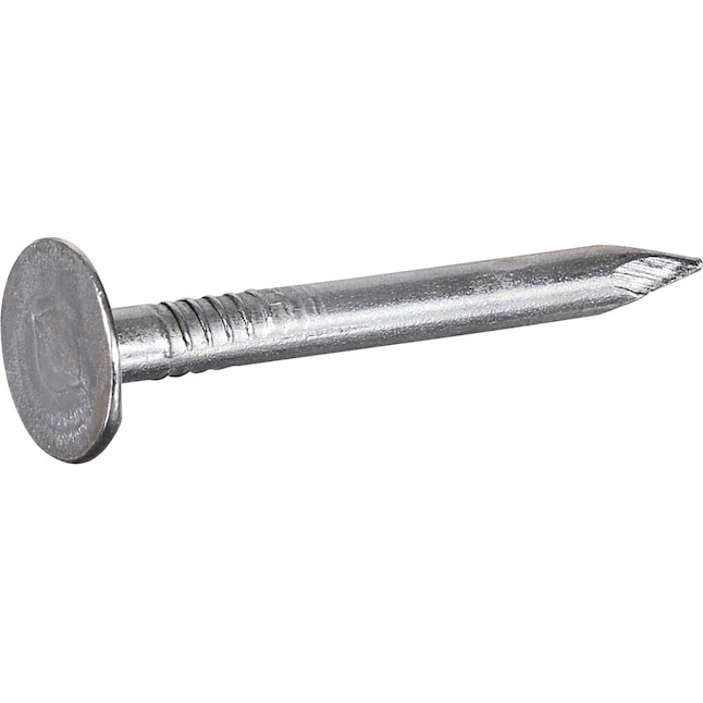 Fas-n-Tite 1-1/4-in Smooth Electro-Galvanized Roofing Nails in the Roofing  Nails department at 