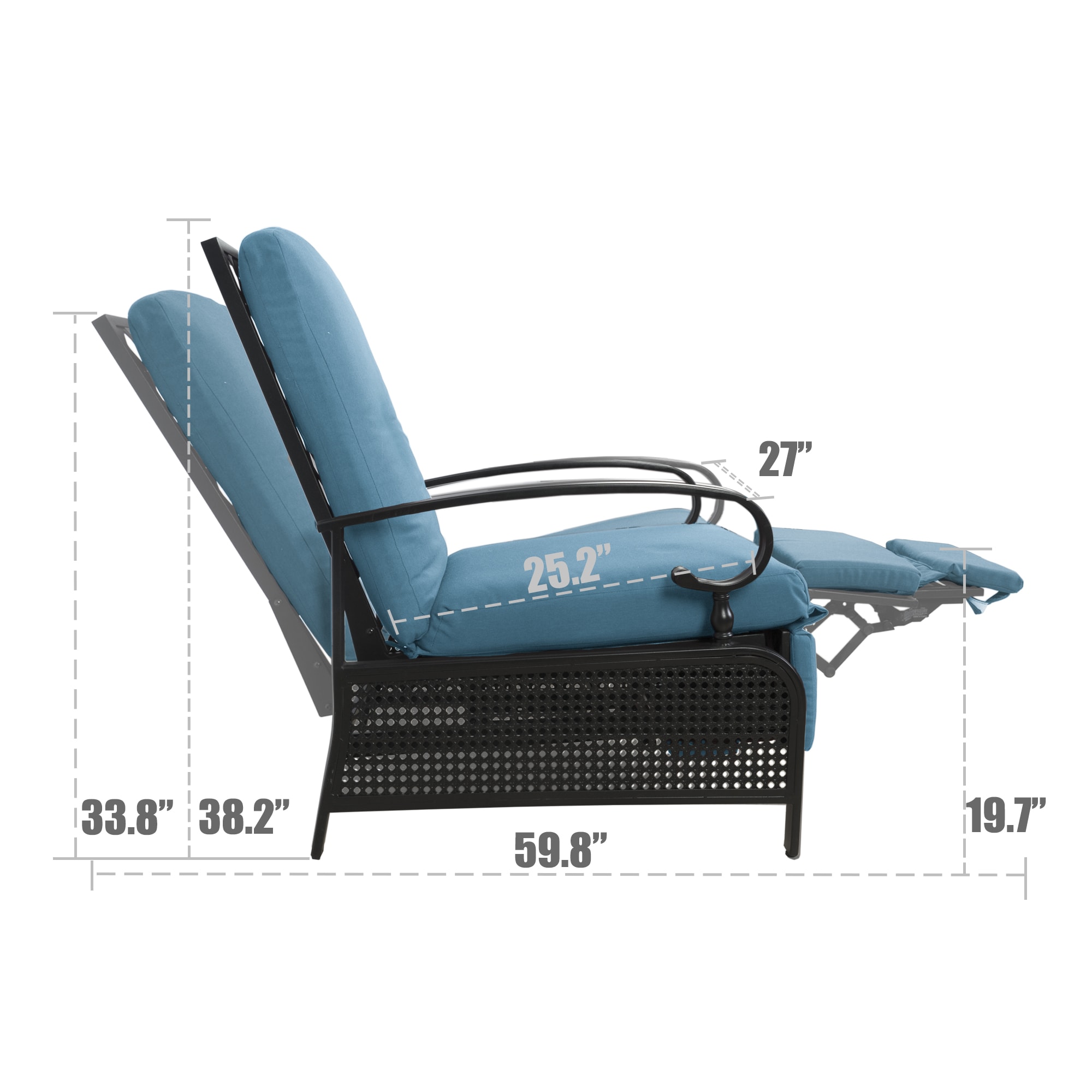 Kozyard KZC213BL recliners - View #6
