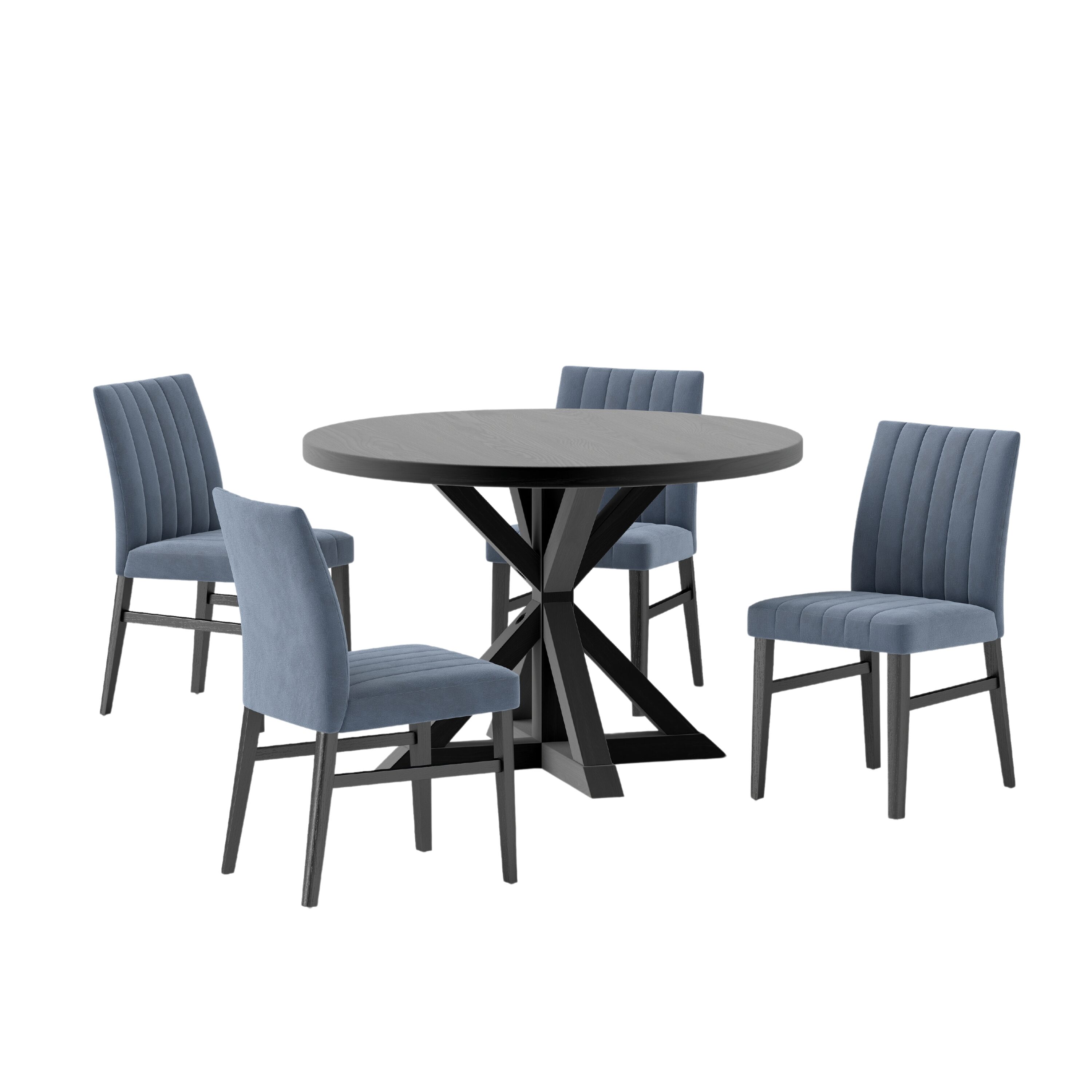 Roundhill Furniture T304-C056BUX2 Dining-Sets - View #2