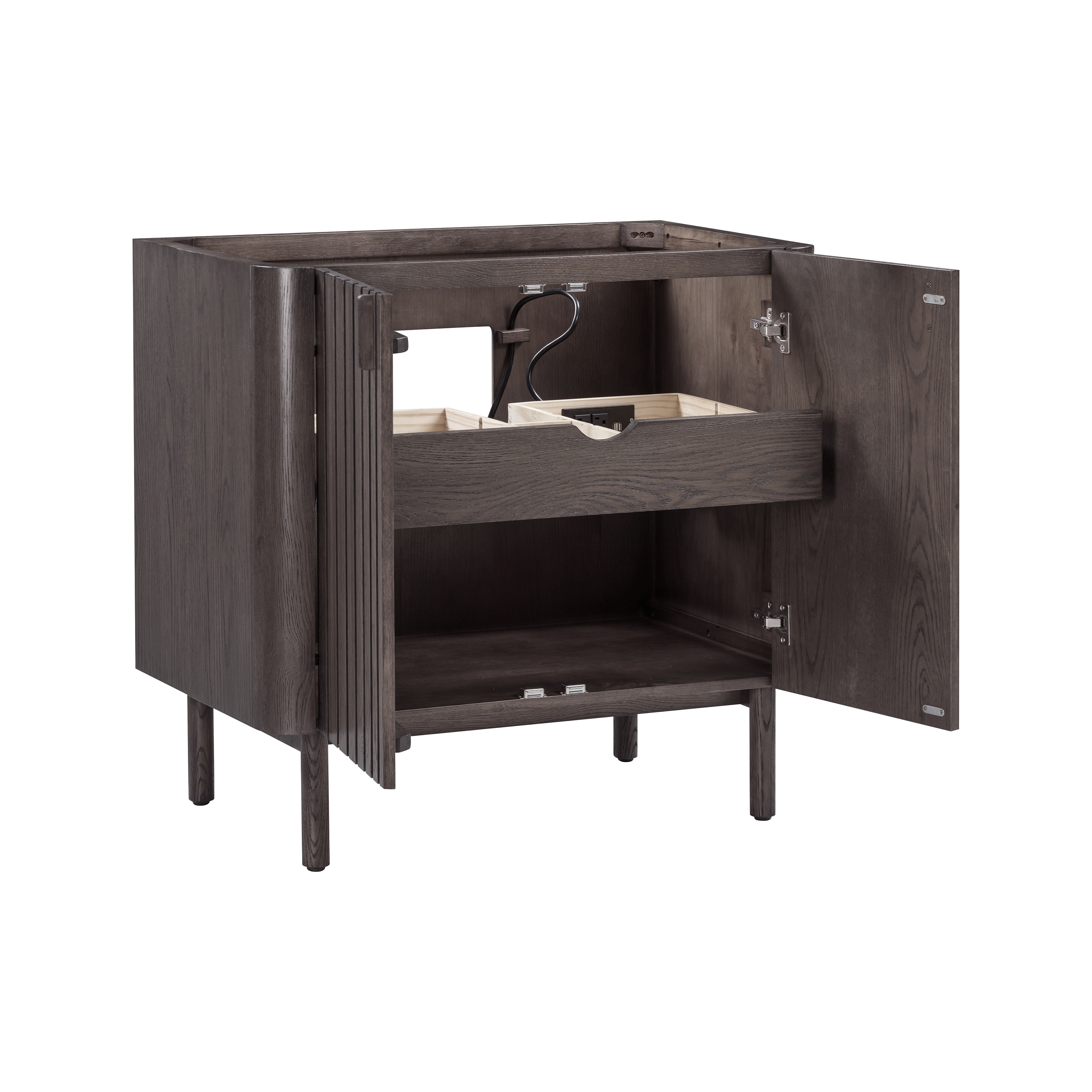 Blakely 36'' Dark Brown Oak Bathroom Vanity Base
